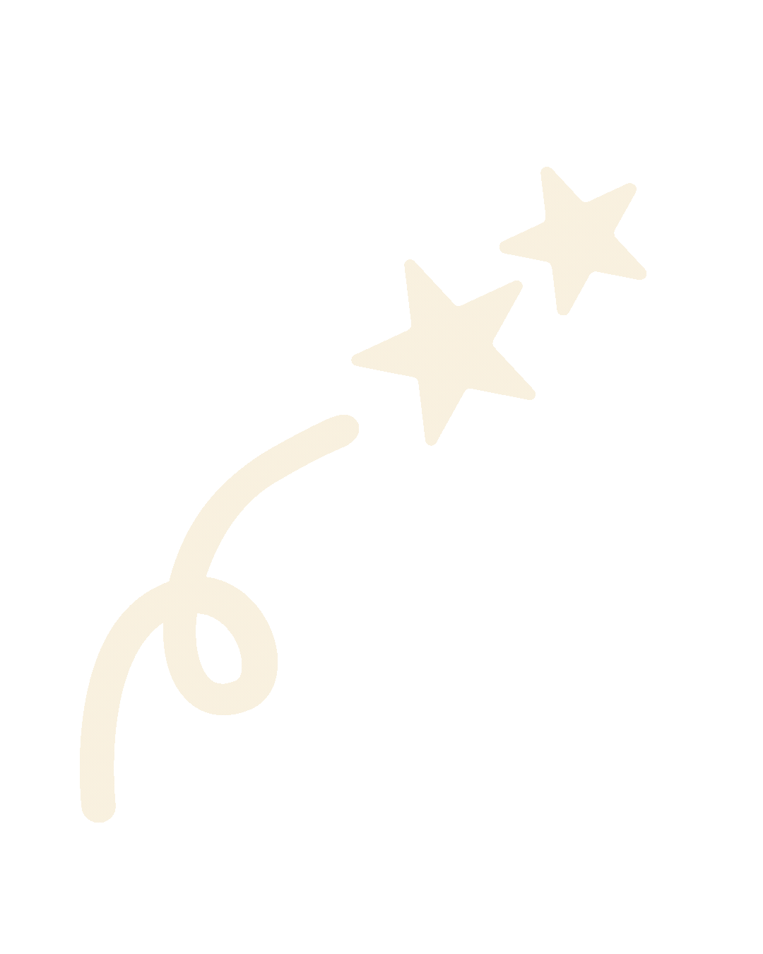 Faded background with a string of firecrackers and two stars.