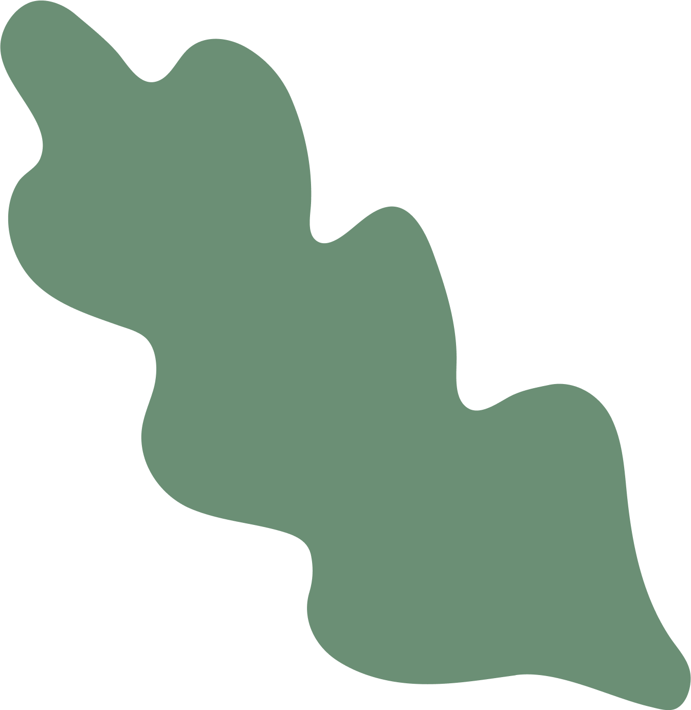 Silhouette of a green leaf