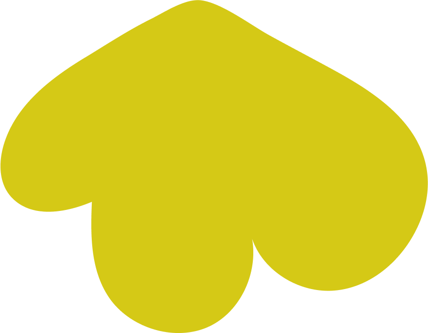 A yellow, stylized shape