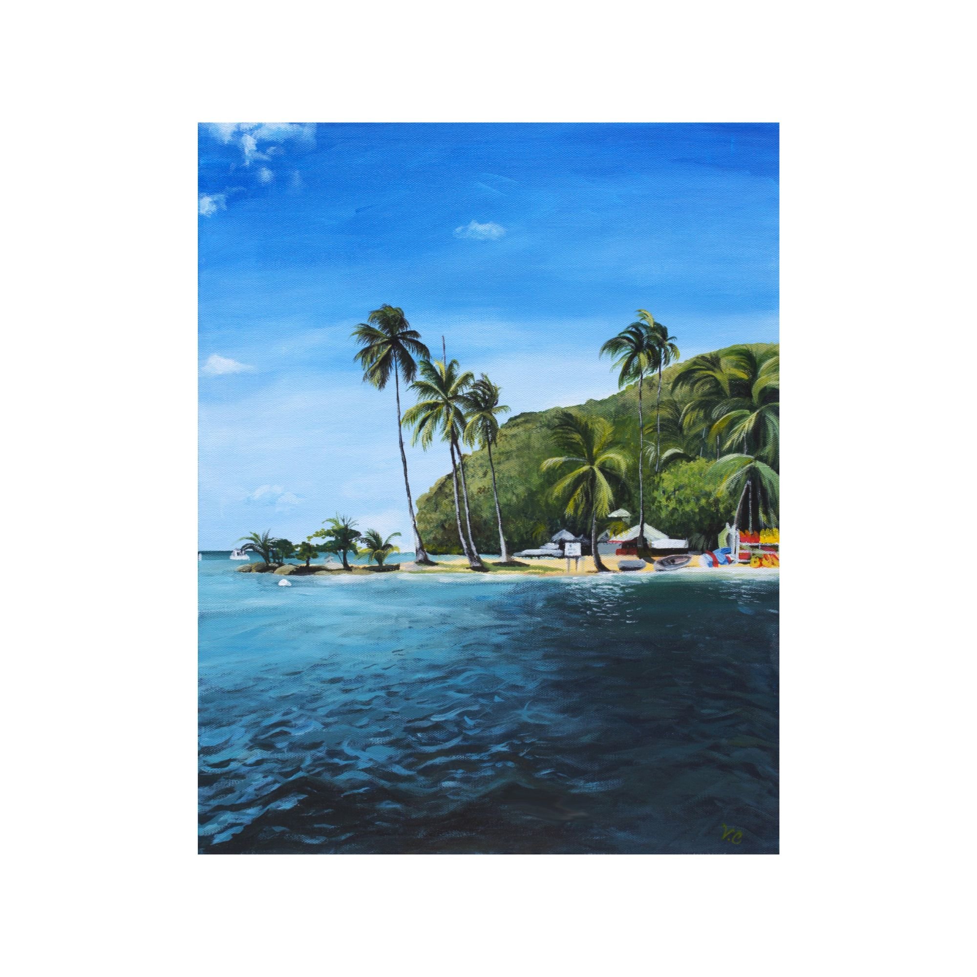 'Palms In The Wind' Giclée Print
