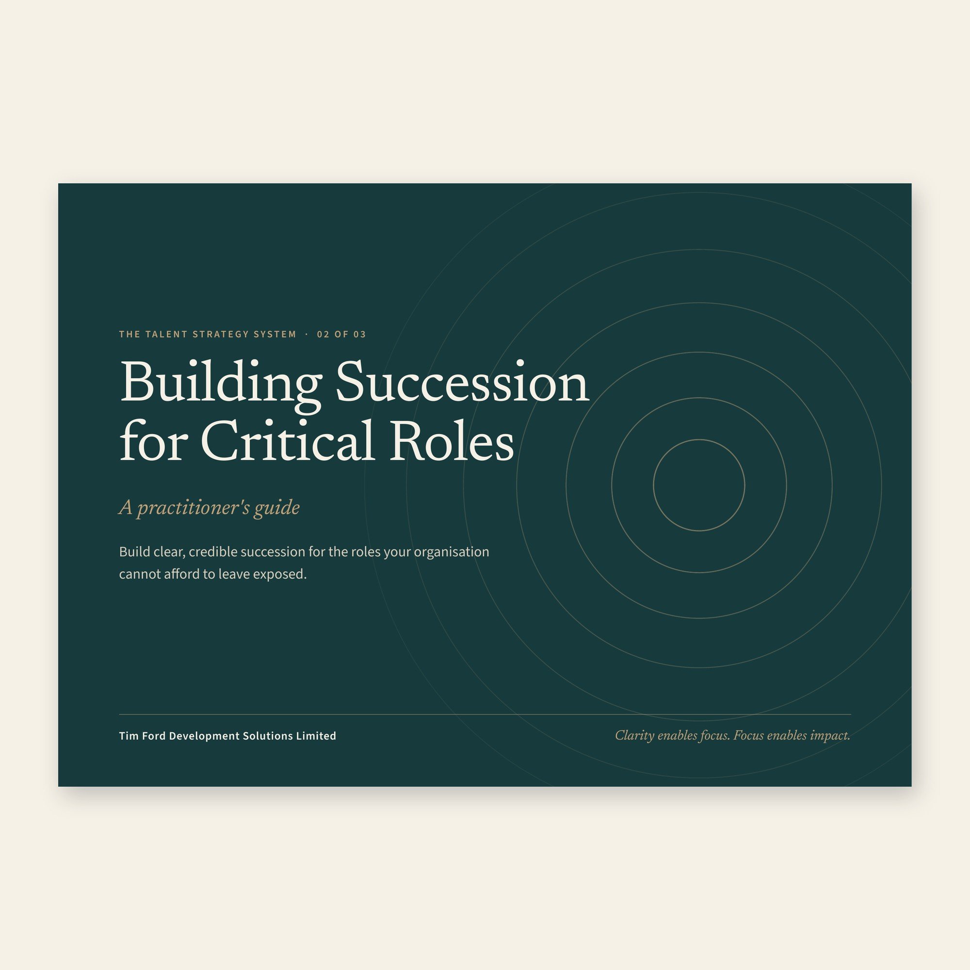 02 Building Succession for Critical Roles - Practitioner's Guide