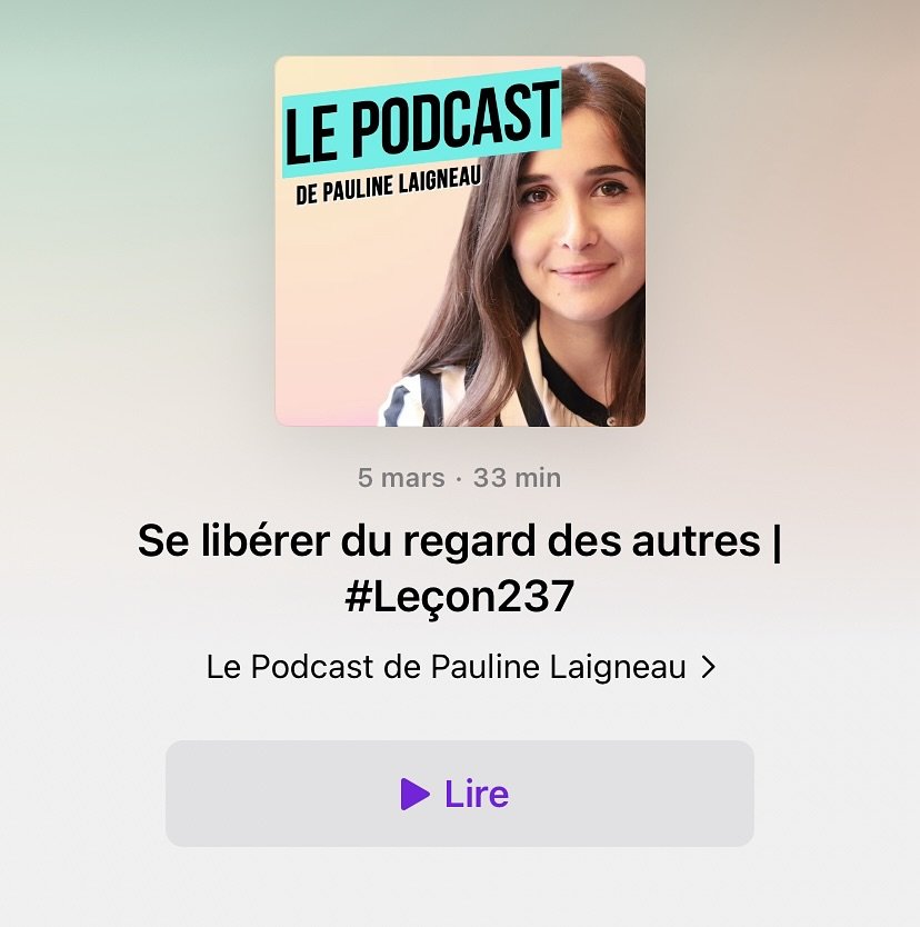 Je suis pass&eacute;e sur le podcast de Pauline Laigneau ✨

Quand tu &eacute;coutes le podcast de @paulinelaigneau  toutes les semaines depuis 6 ans et que cette semaine c'est toi qui passes sur le podcast, je ne te racontes pas le kiff!! 

En d&eacu
