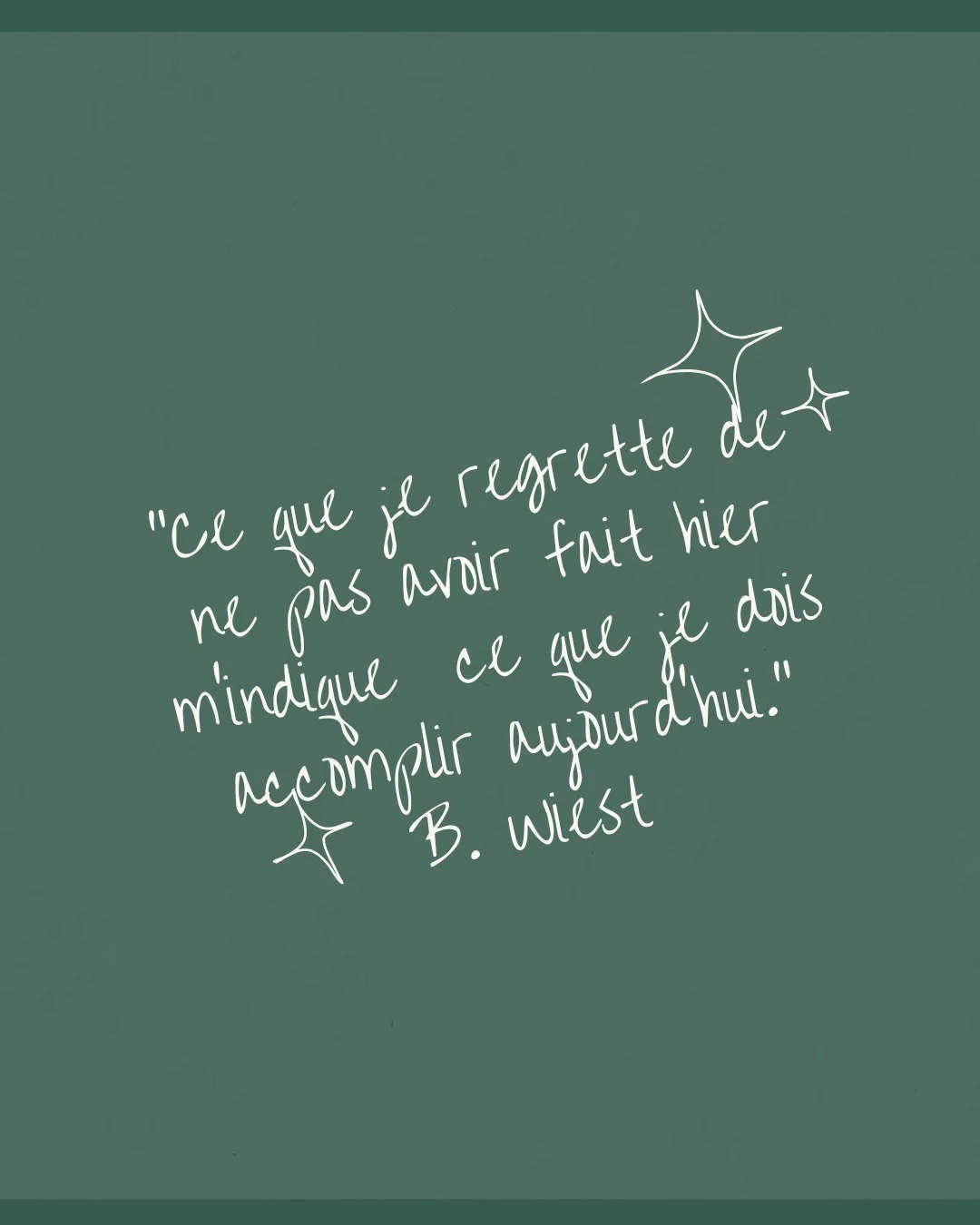 Lorsque j'ai lu cette citation de Briana Wiest, &ccedil;a &eacute;t&eacute; une r&eacute;v&eacute;lation pour moi. Constamment &agrave; la recherche de l'alignement int&eacute;rieur, je ne savais pas toujours quelle direction prendre... Dans un monde