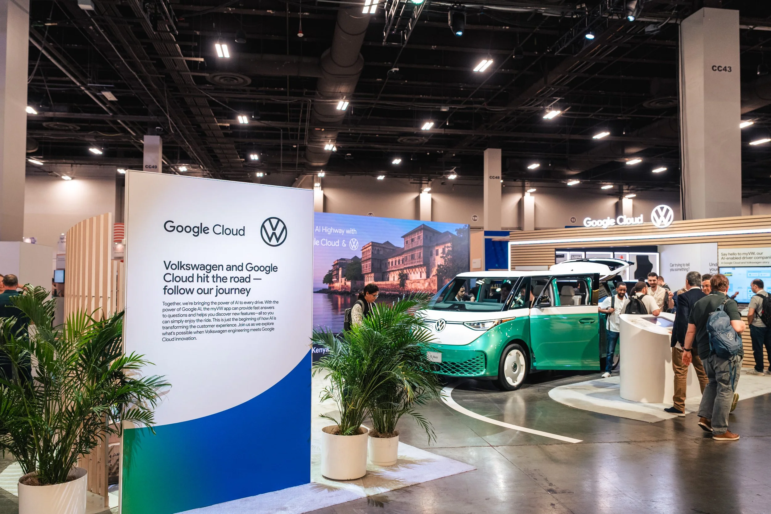 Trade show booth activation at Las Vegas convention center