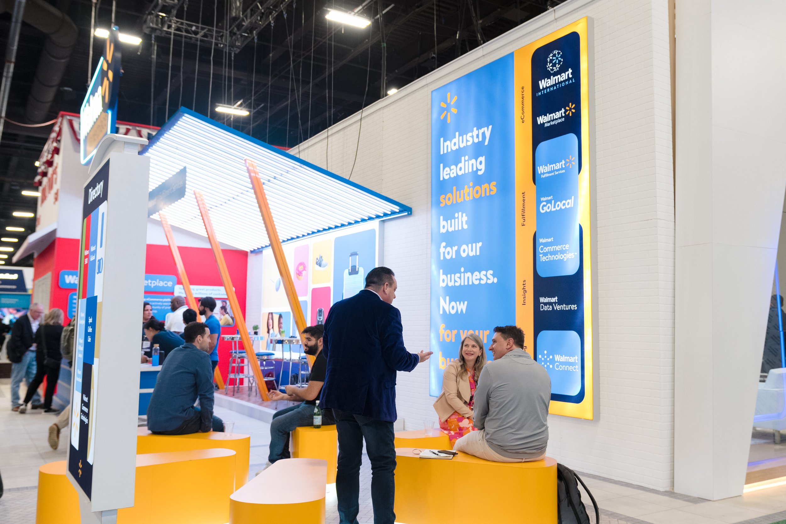 Corporate expo networking at Las Vegas trade show