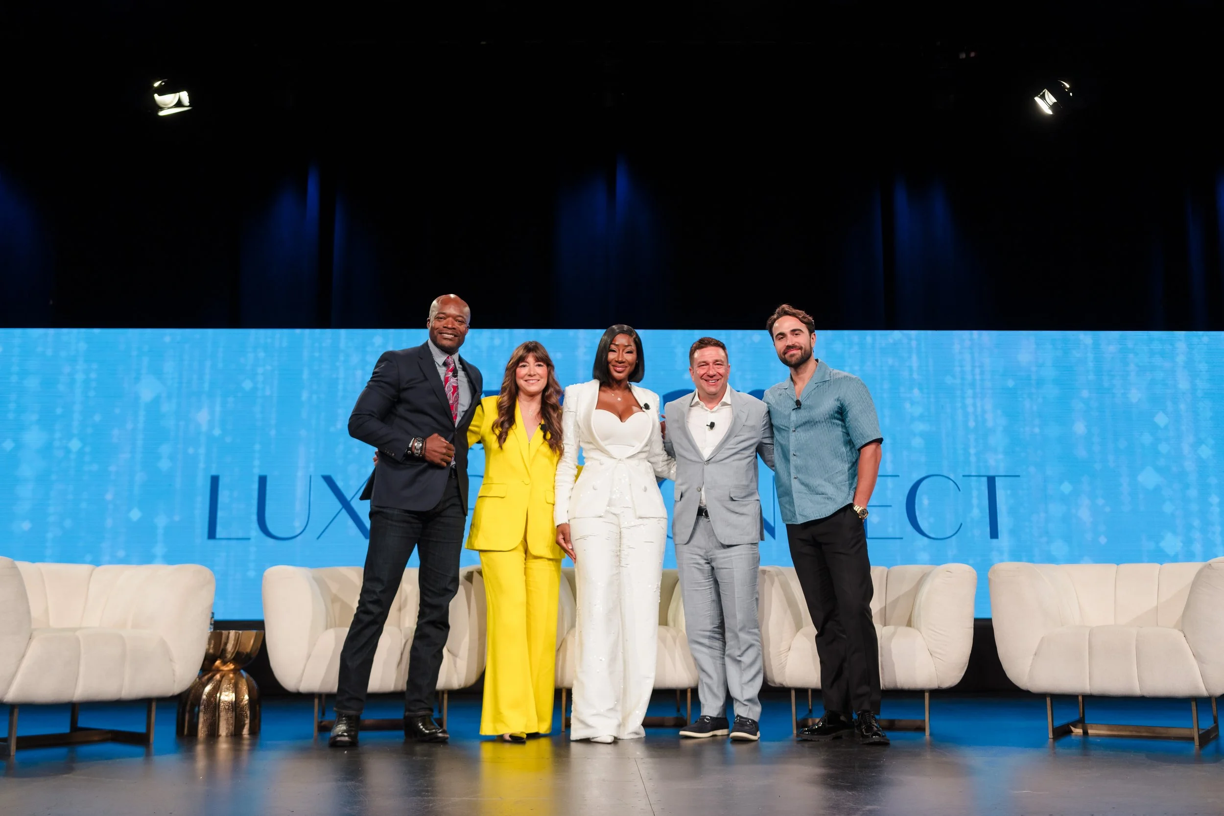 Corporate awards presentation on stage in Las Vegas