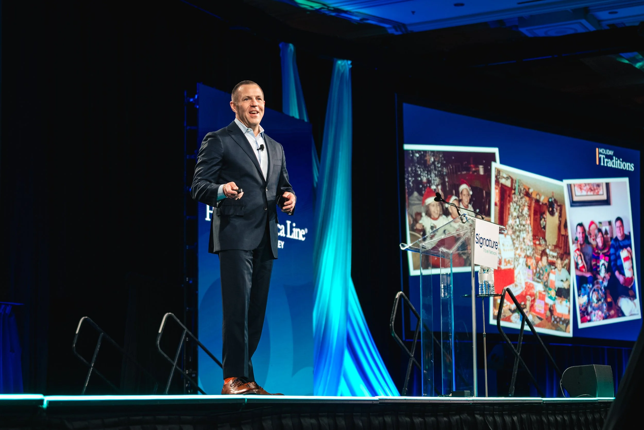 Keynote presentation during multi-day Las Vegas corporate conference at the Venetion Expo