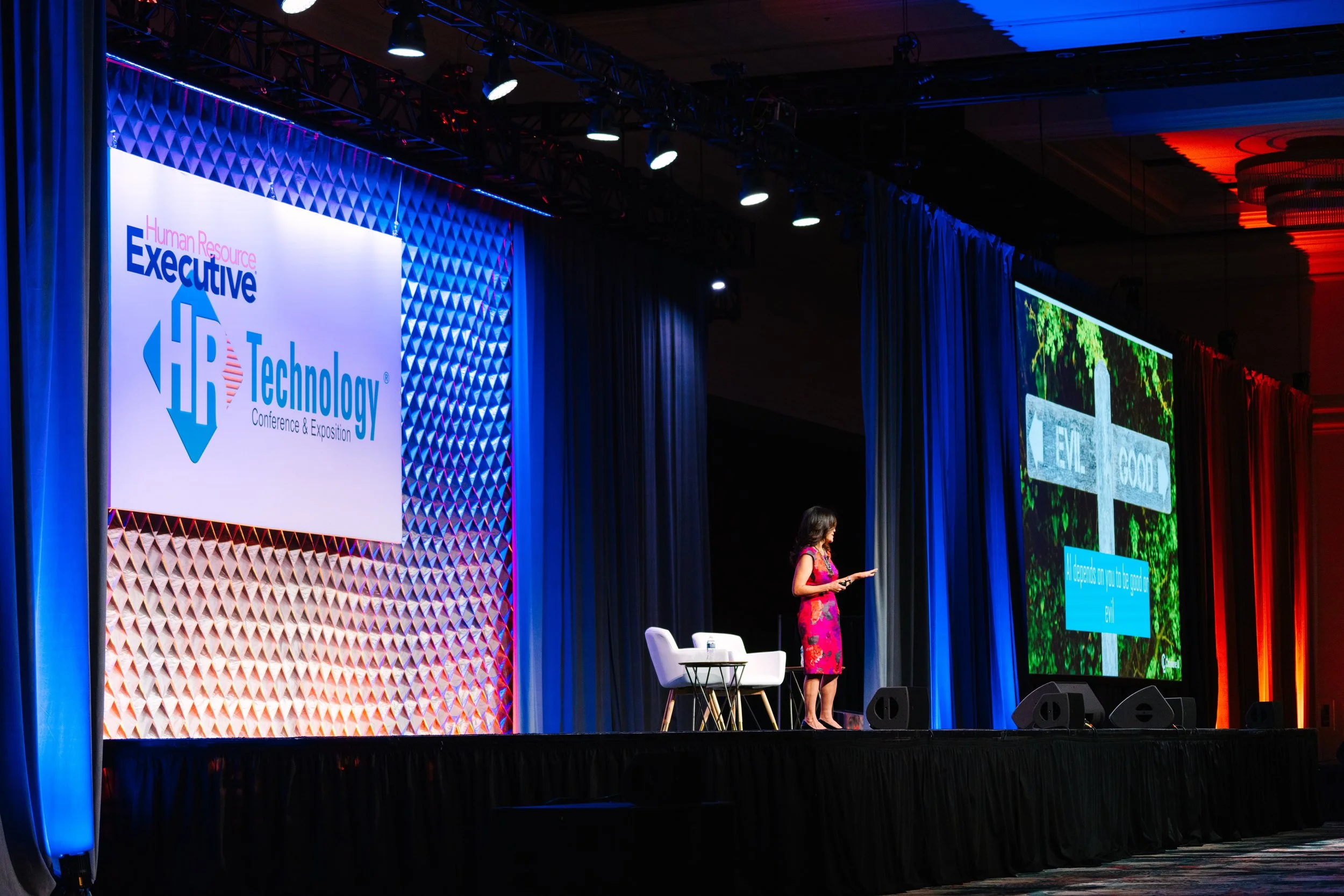 Conference keynote presentation at Las Vegas technology event