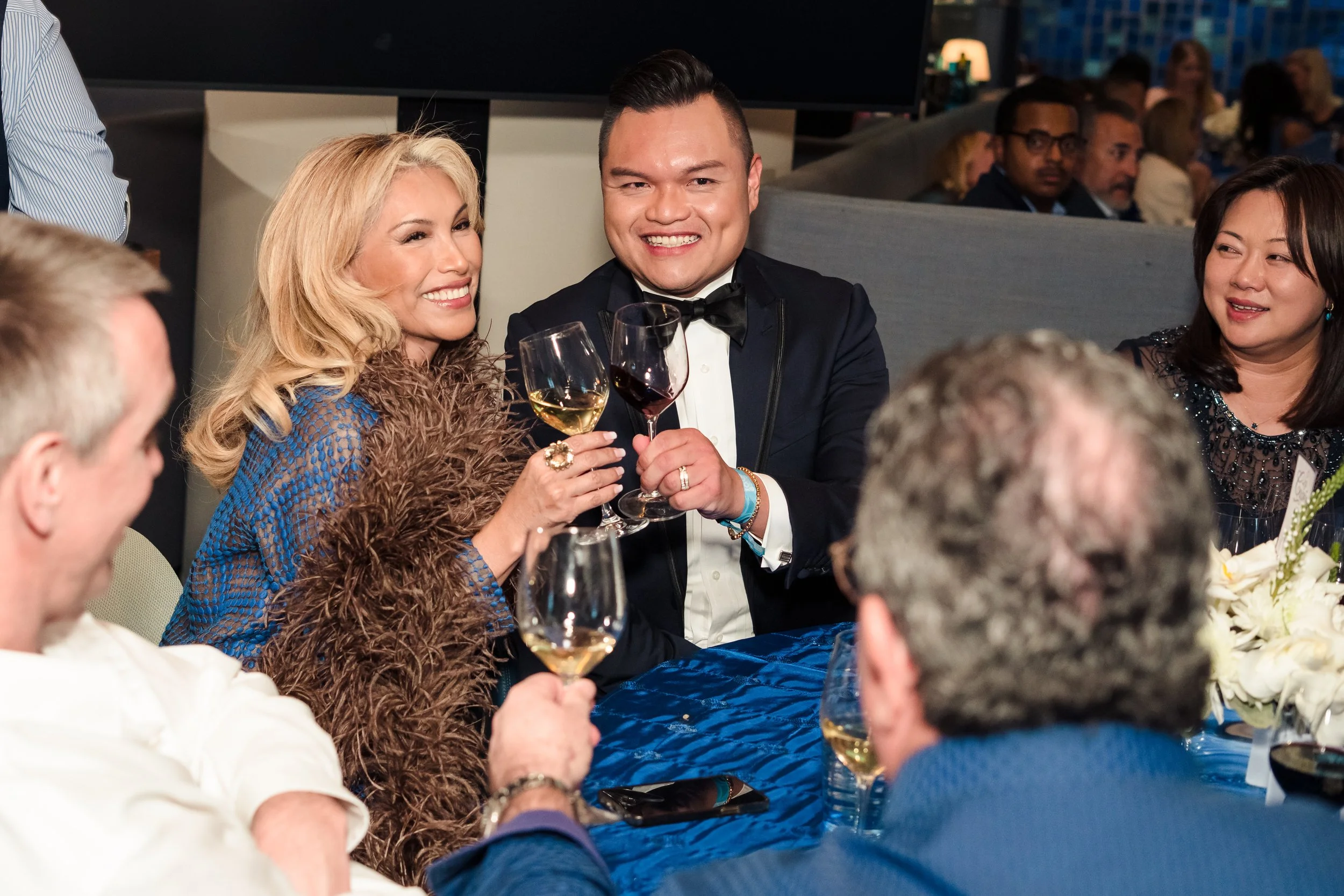 Audience engagement during company celebration in Las Vegas