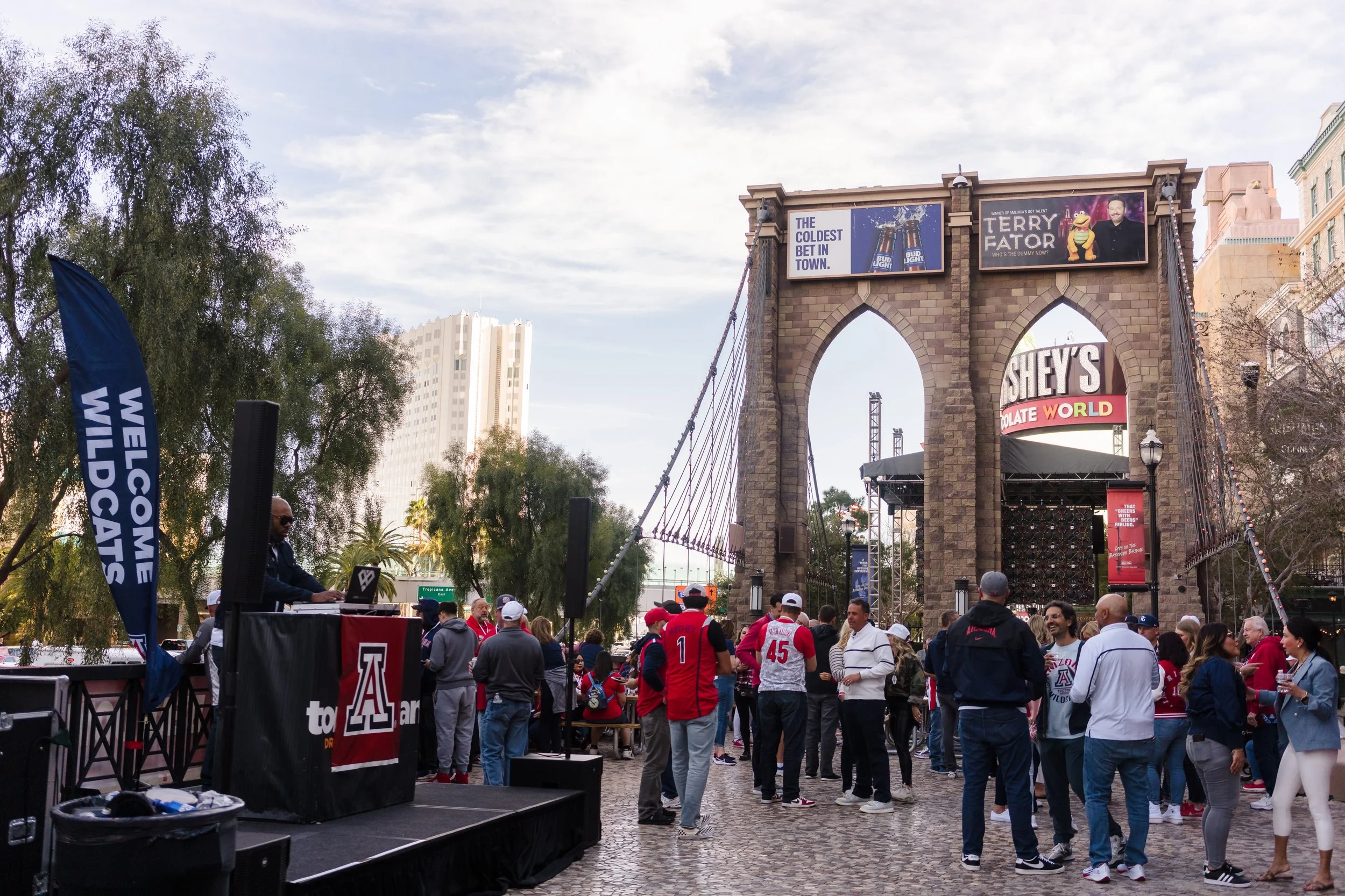 Outdoor corporate activation event in Las Vegas