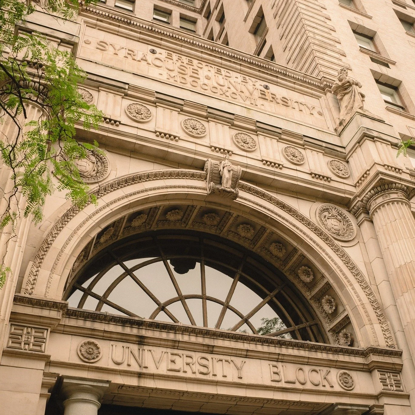 Look up. Syracuse history is written in stone.

Standing at 120 E. Washington Street, it&rsquo;s easy to see why the University Building has remained one of downtown Syracuse&rsquo;s architectural gems.

Look closely at the entrance and you&rsquo;ll 