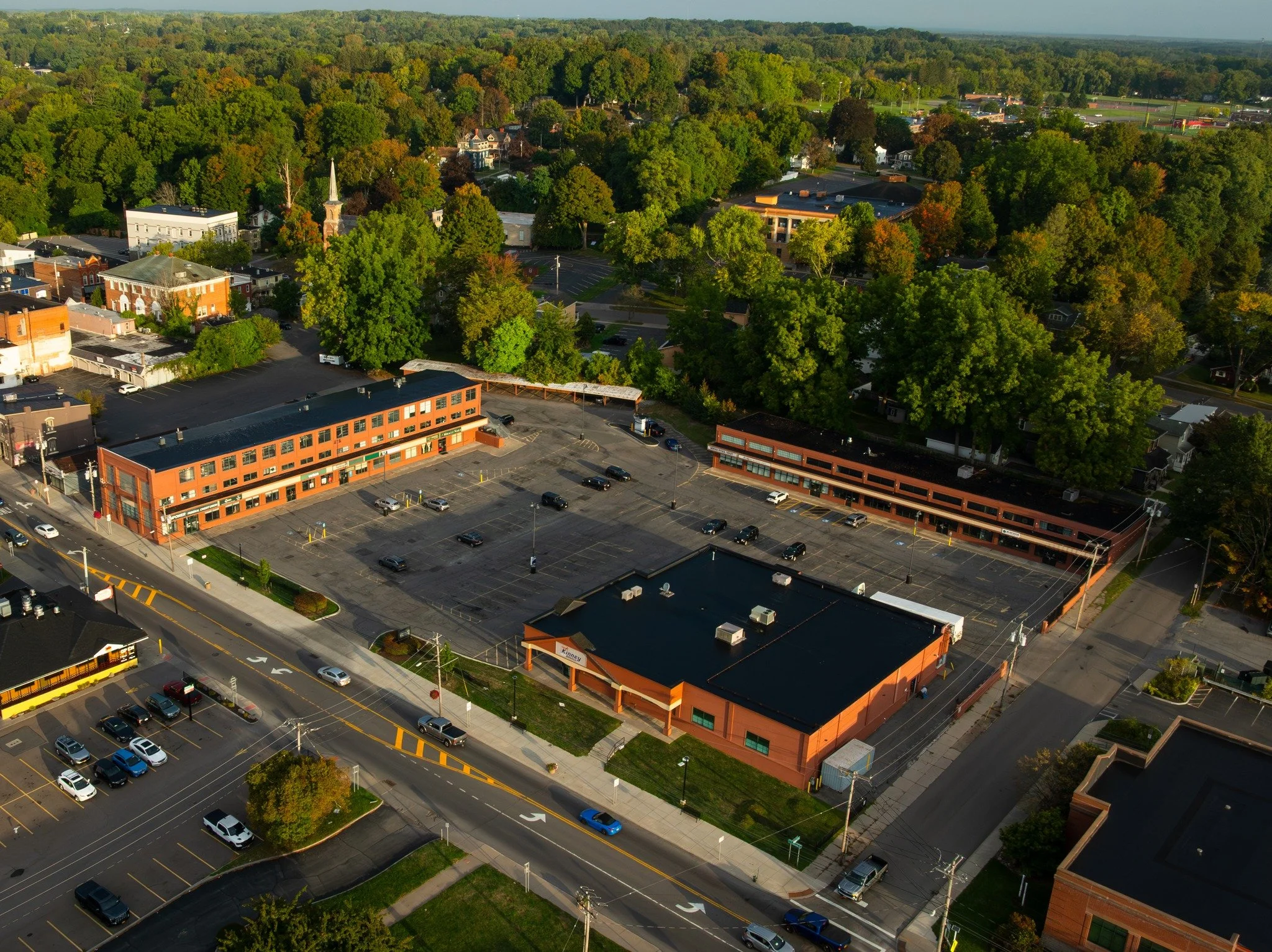 Golden hour doing what it does best over the Village of Baldwinsville... turning everyday views into something you stop and stare at a little longer. 🌅✨

At our Baldwinsville Village Commons property in Baldwinsville, the riverfront really shows off