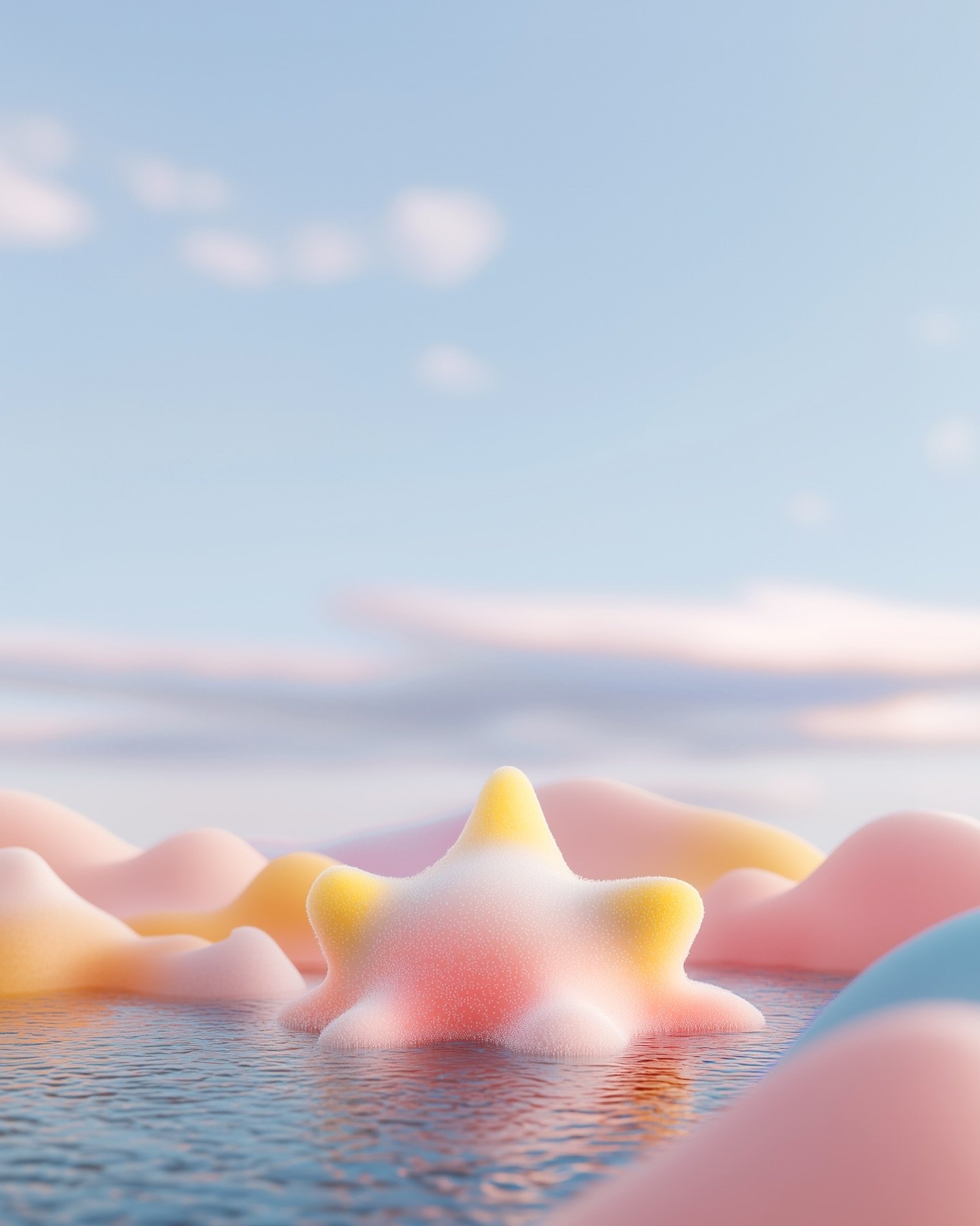 gentle dreamer_ a visual exploration of hyper-tactile landscapes, creating a sensory experience