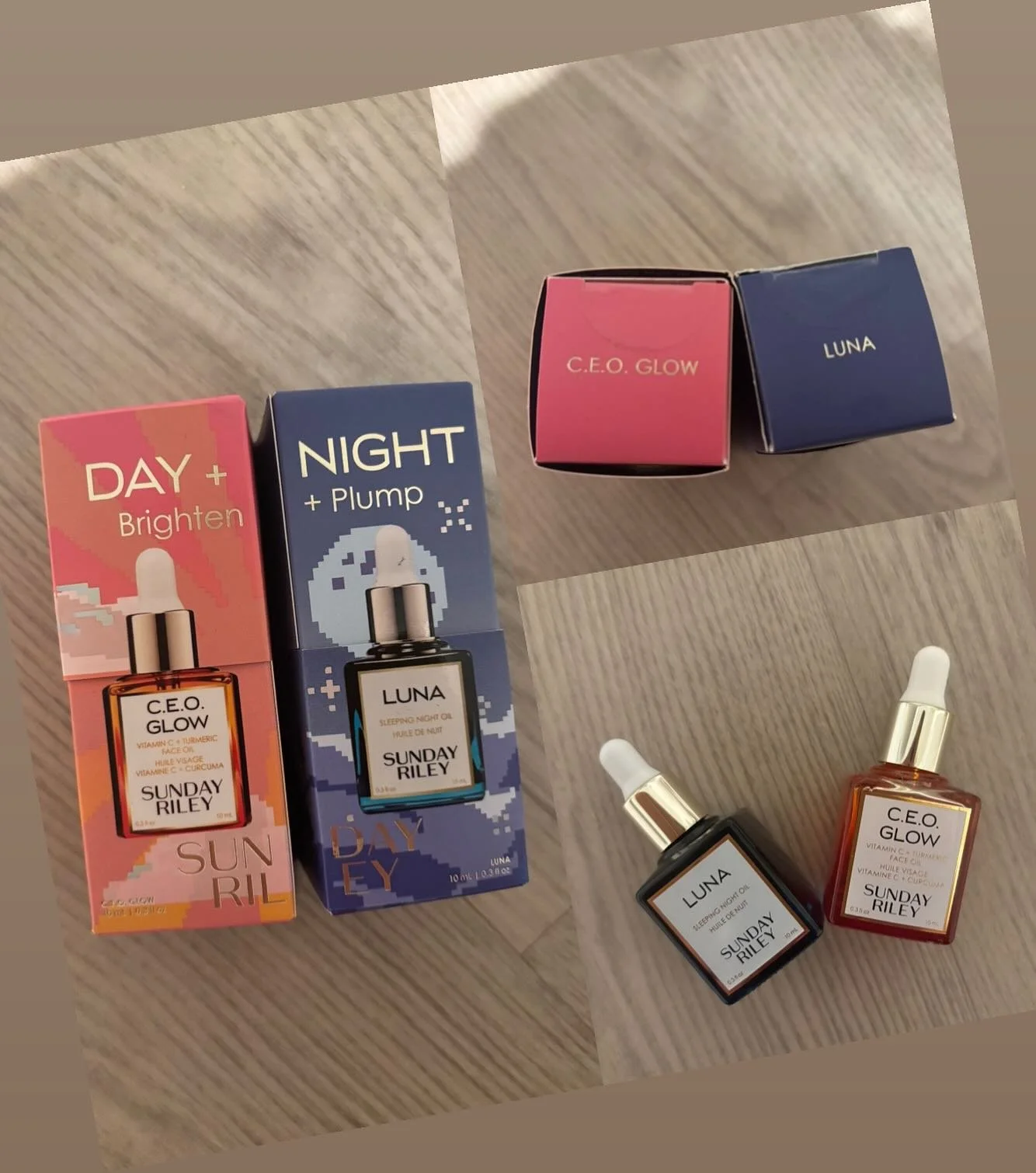 Anything with the words glow, brighten and plump has me sold!

Absolutely loving the day and night facial oils by @sundayrileyeurope 

Remember a little goes a long way with oils and don&rsquo;t forget to massage it into your neck and d&eacute;collet