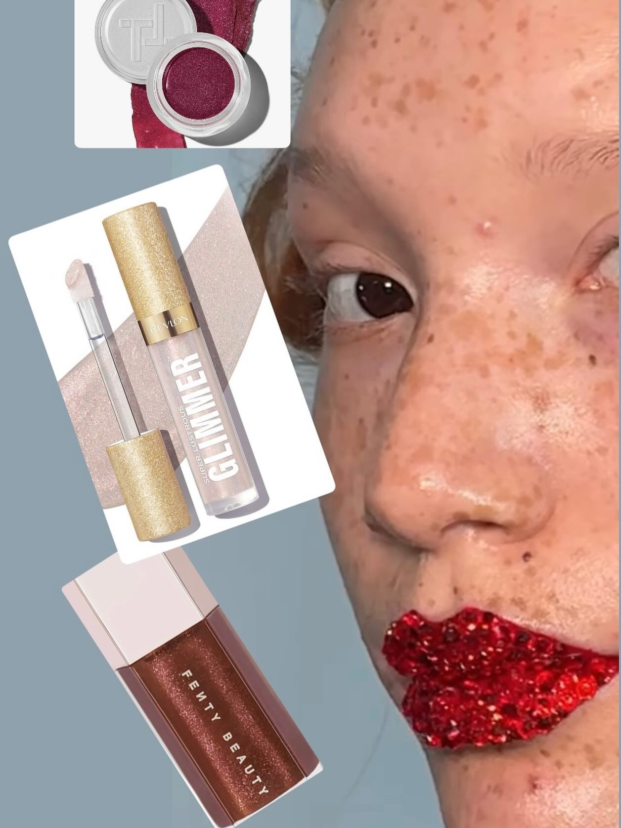 When they ask if you are wearing sparkles to the Christmas party&hellip;hell yeah! 👄 💄 💫 

For shimmer to stay on the lips make sure your lips are well exfoliated and hydrated. Always apply a light lip balm before any shimmer product. Apply a lipl