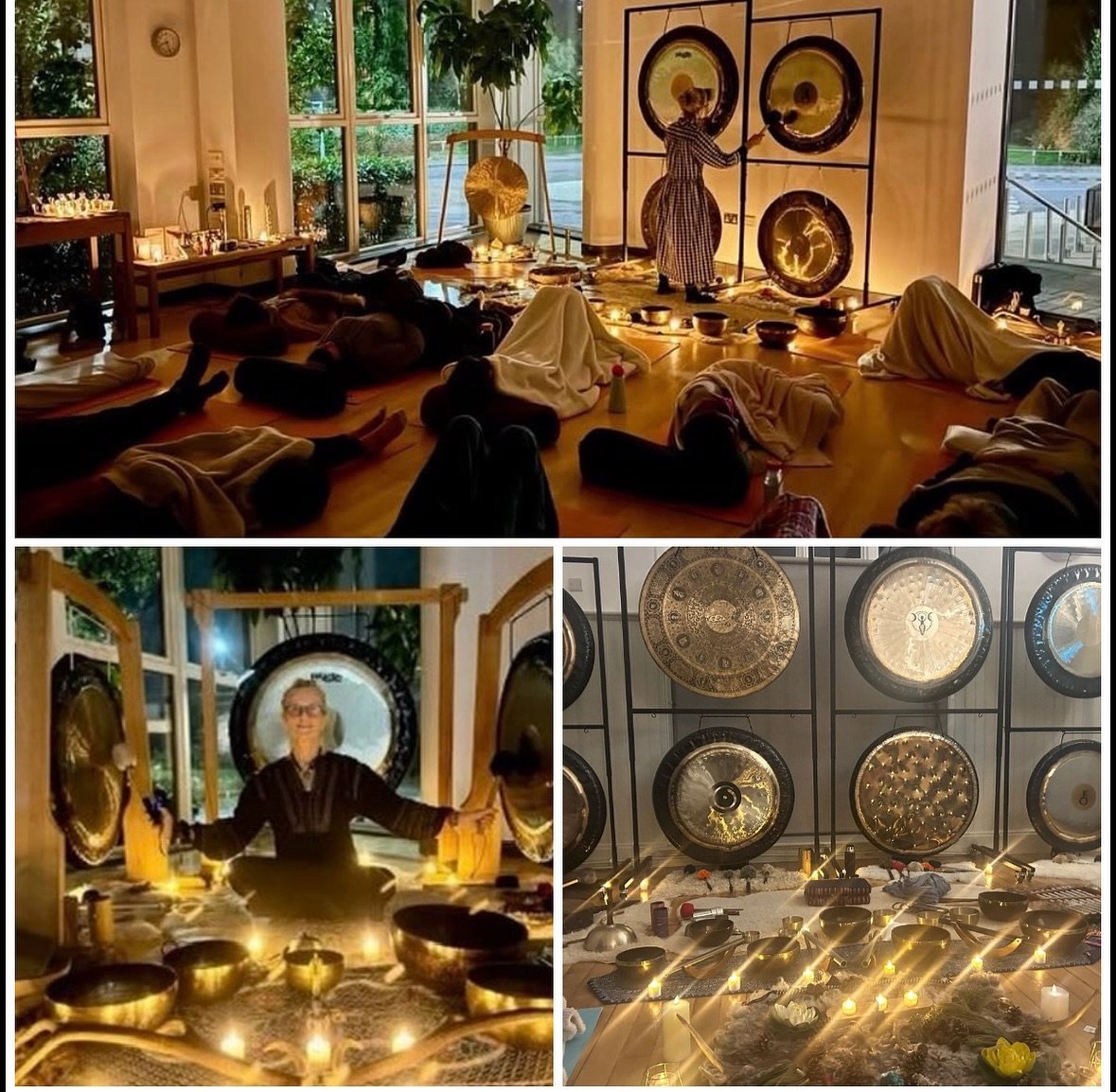 Saturday Night with a very different vibe.

With the new season coming in @stephaniefleetwood11 and I headed with our yoga mats and cosies to a Spring Equinox in the Surrey Hills. This beautiful , super relaxing sound healing journey took us out of t