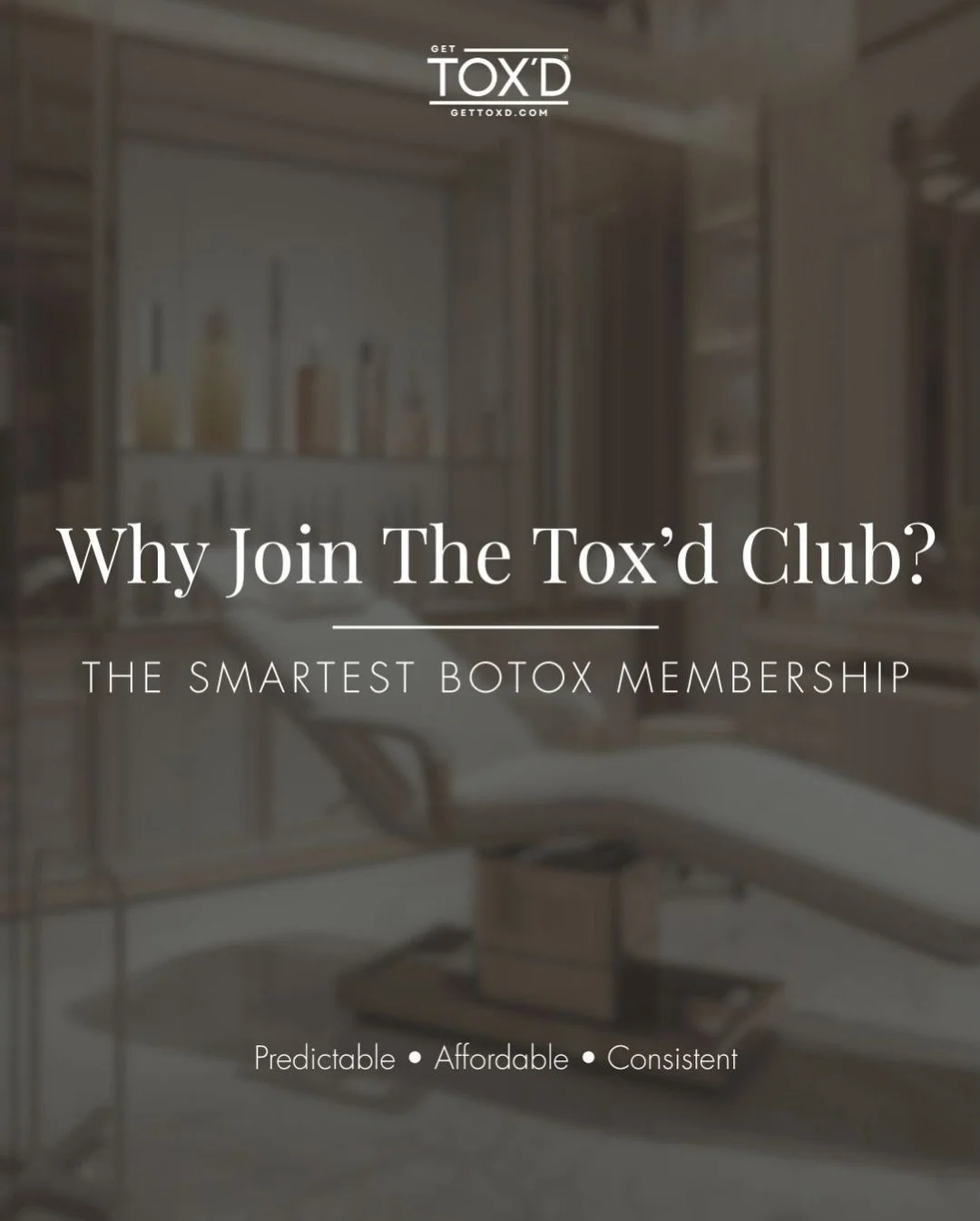Consistency, transparency, and results, this is exactly why so many clients choose Get Tox&rsquo;d, and our exclusive Tox&rsquo;d Club Botox Membership in Houston, TX.

The Tox&rsquo;d Club is designed for patients who want predictable Botox pricing,