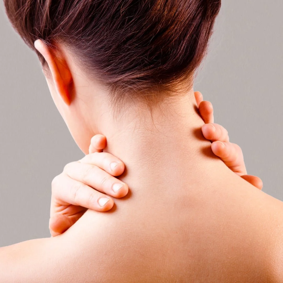 Trap Botox treatment focused on the trapezius muscles