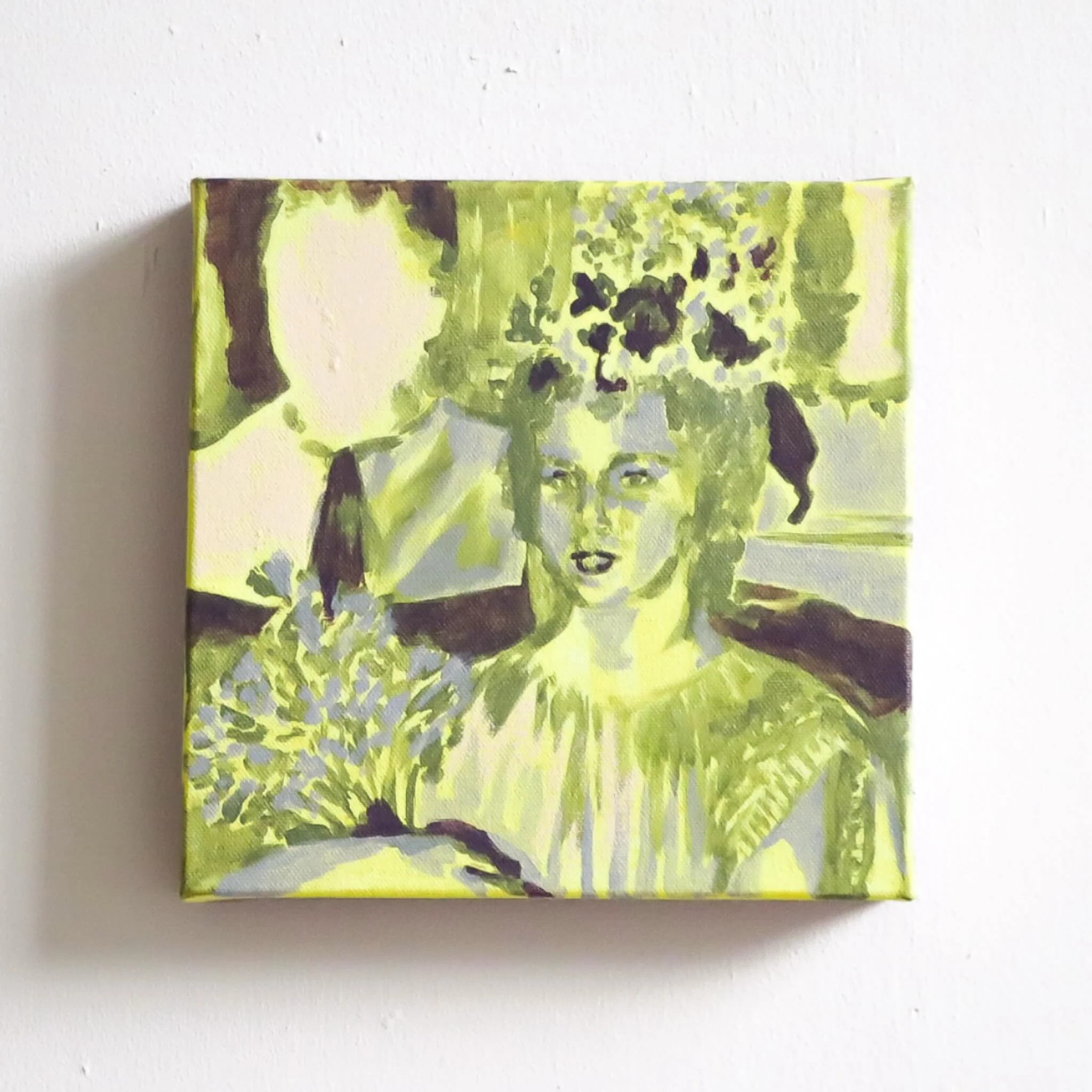 Pageant girl

20x20cm
Acrylic and oil stick on canvas.