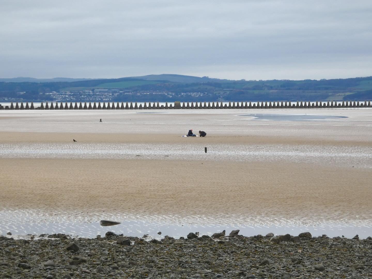 Three Green Dancers was an installation inspired by an excerpt from David H.W. Grubb&rsquo;s The Green Dancers, titled mud flats. As a group we brought clay and plaster to Cramond beach with the aim to add to the landscape within the context of the p