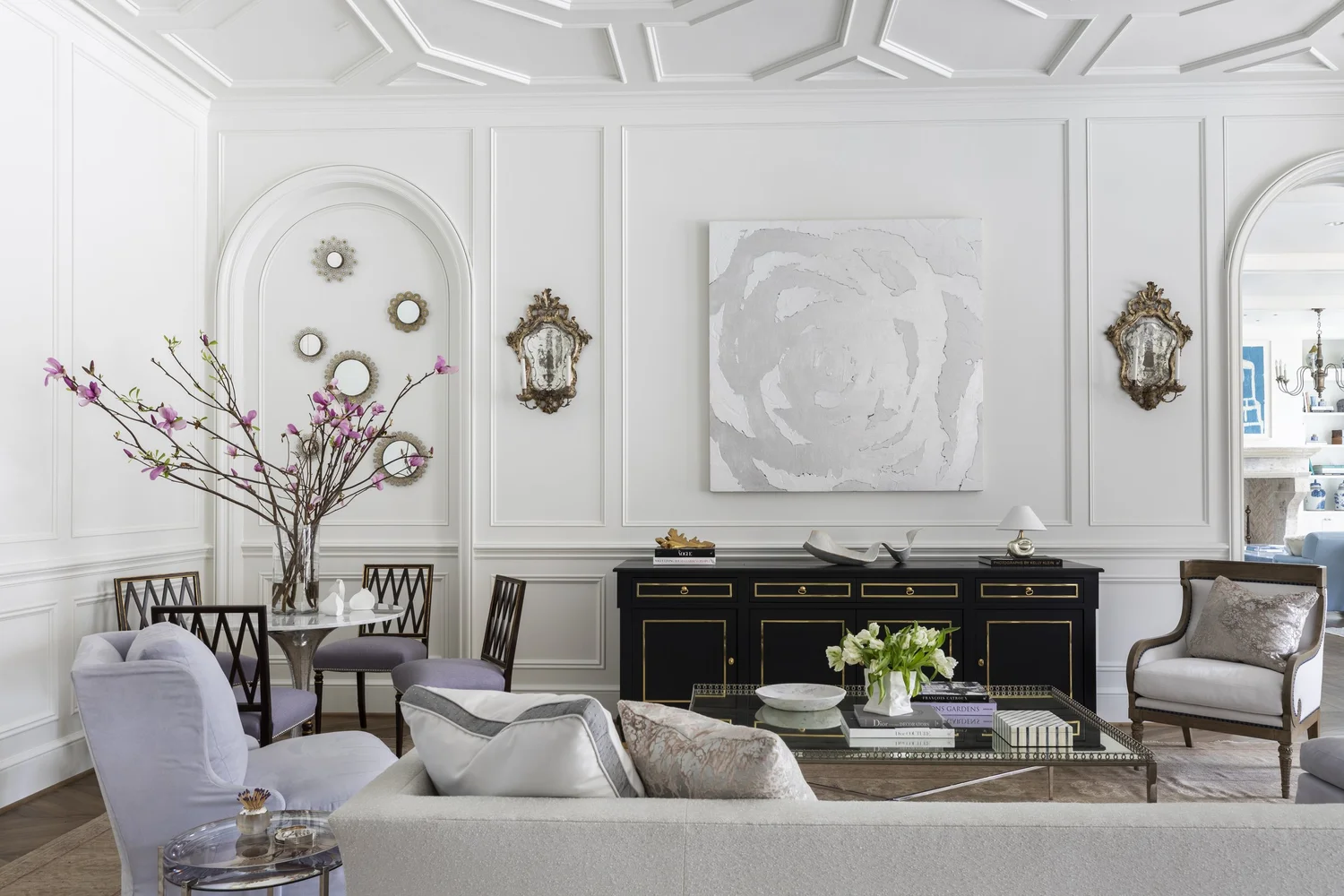 Friar Tuck Residence, beamed ceiling detail