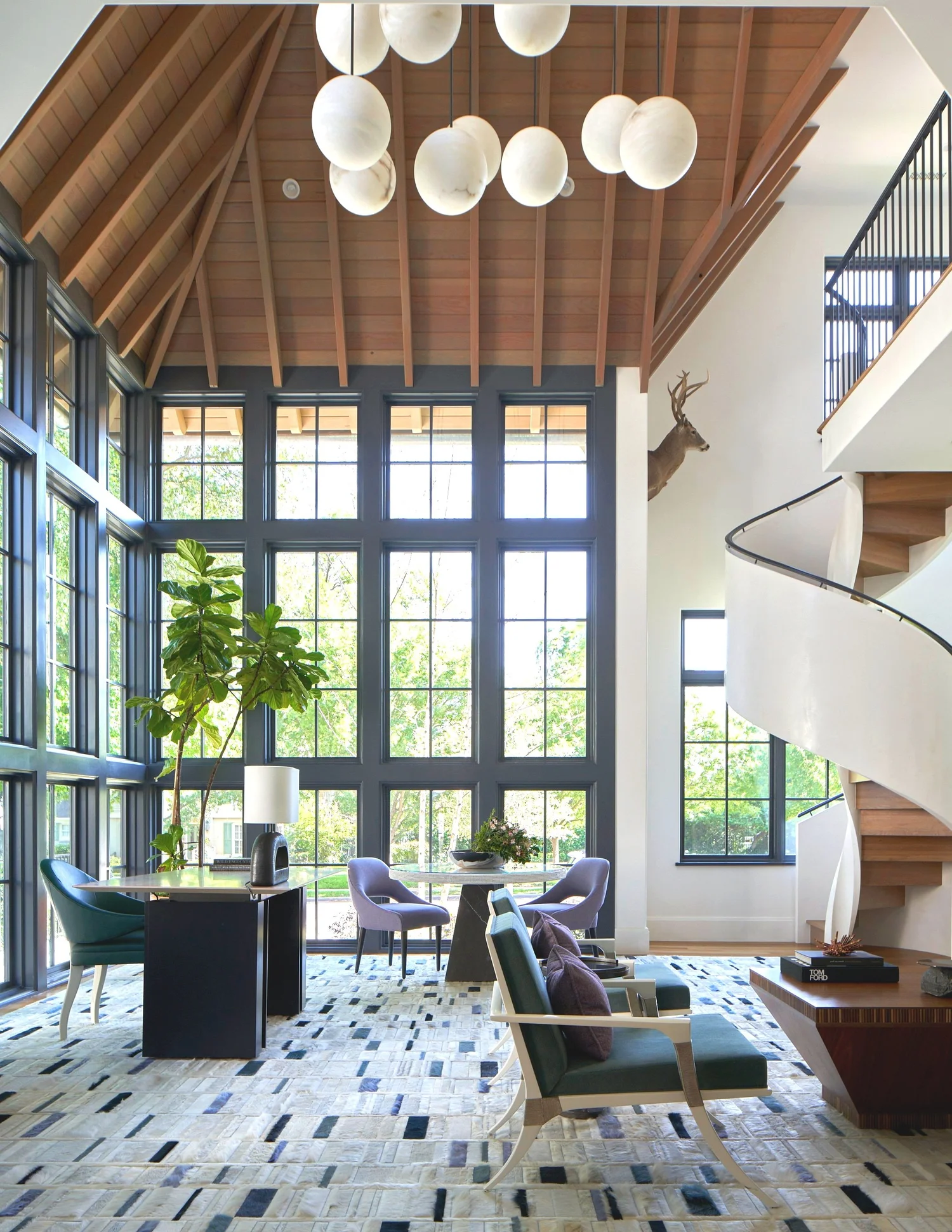 Marquette Residence, living room