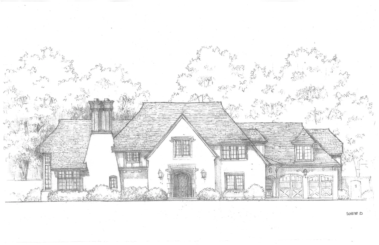 Front elevation study