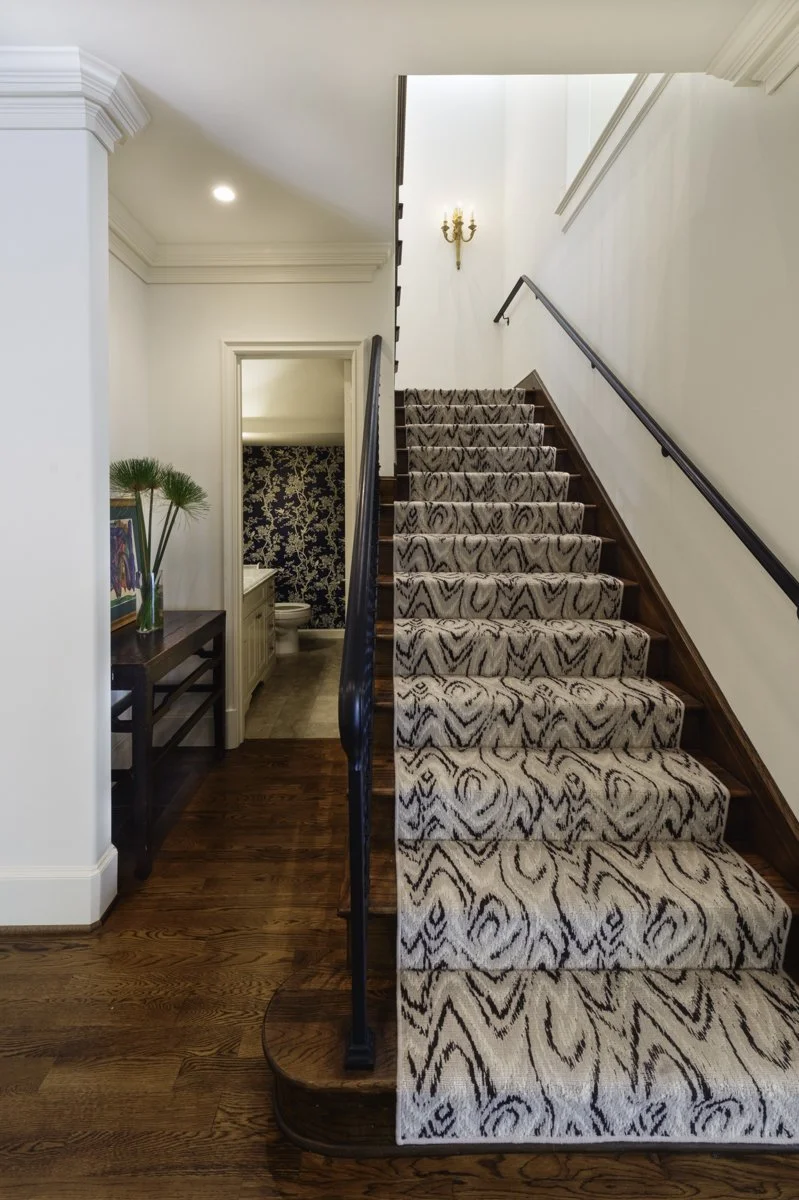 Dominique Residence, stair and powder bath