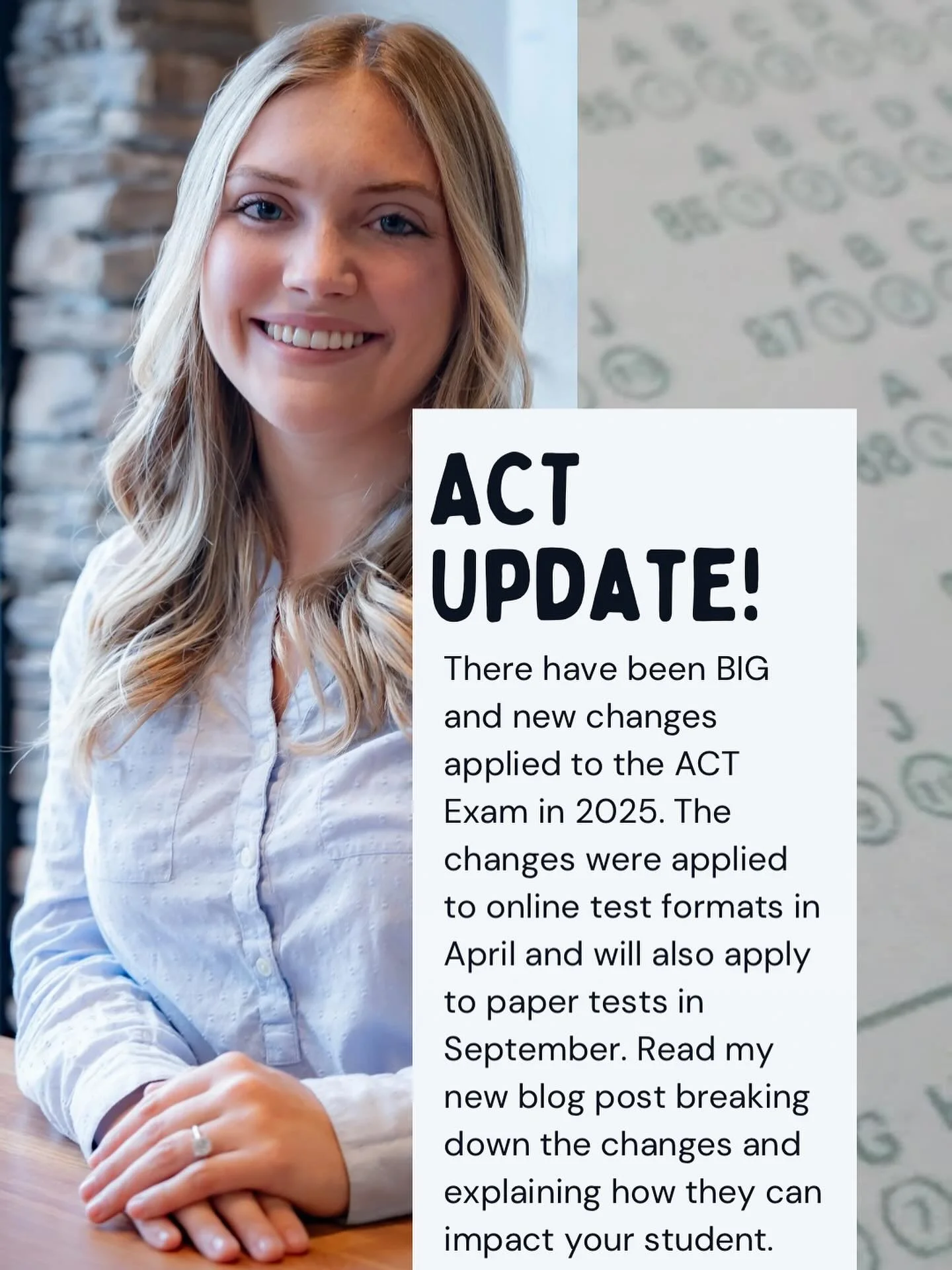 Big ACT changes have dropped in 2025: less time, fewer questions, new scoring.
Students who know what to expect can actually have the advantage.
I&rsquo;ve laid it all out in a new blog post.
📲 Don&rsquo;t miss it. The link is in my bio.  https://ww