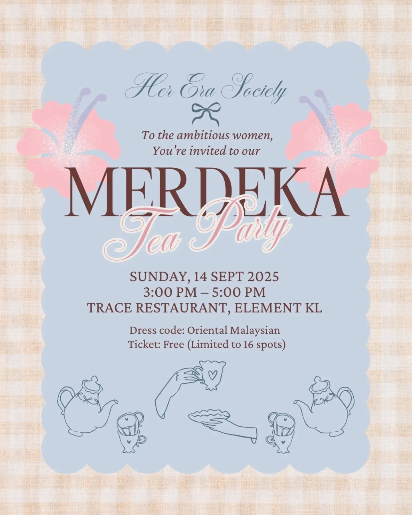 Our last tea party was such a blast, full of laughs, heartfelt chats, and new friendships!🎀👭 So many amazing ladies wanted to join but missed out, and we loved the energy so much that we&rsquo;re excited to welcome even more women this time!💃

Com