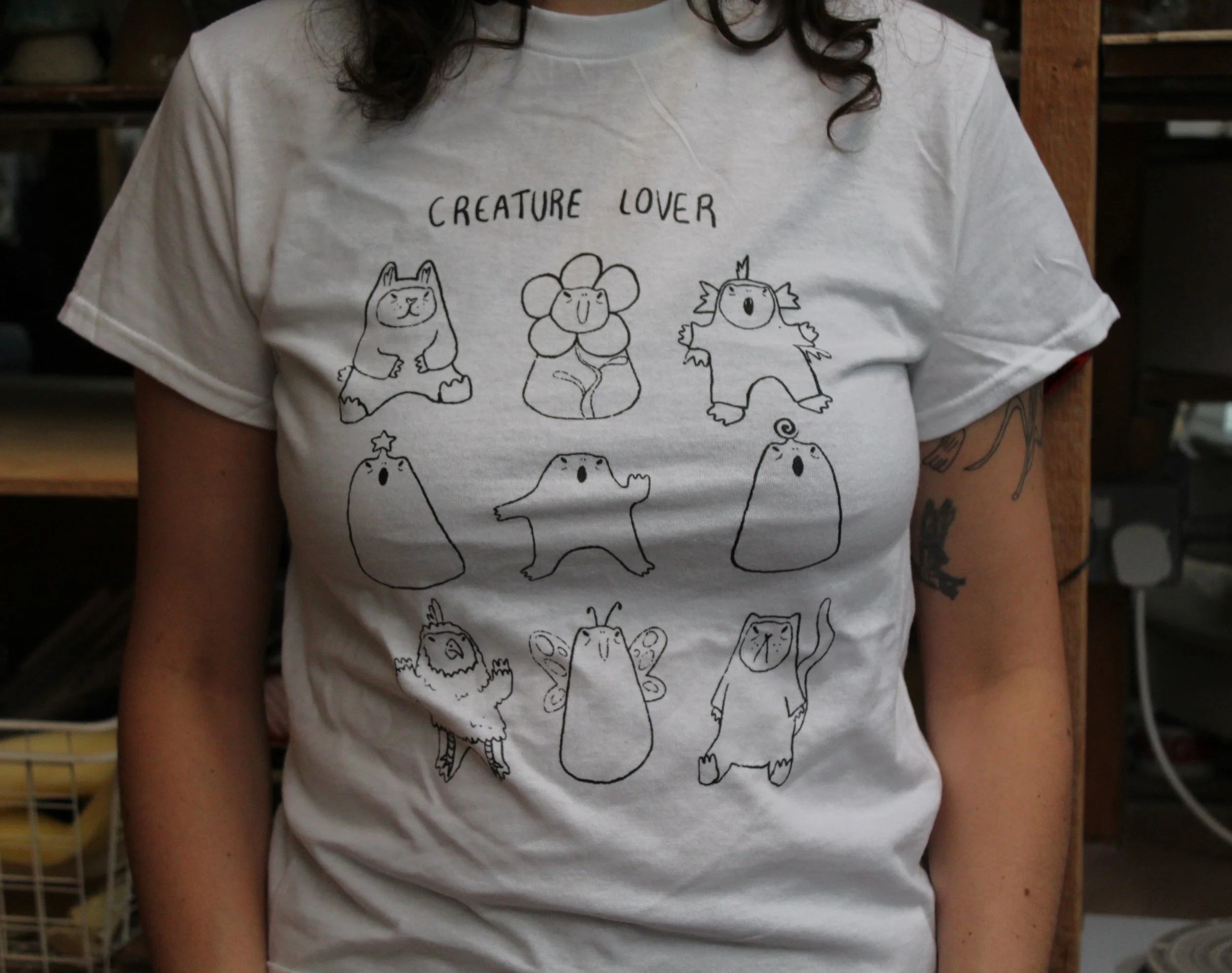 Creature Lover T shirt (white)