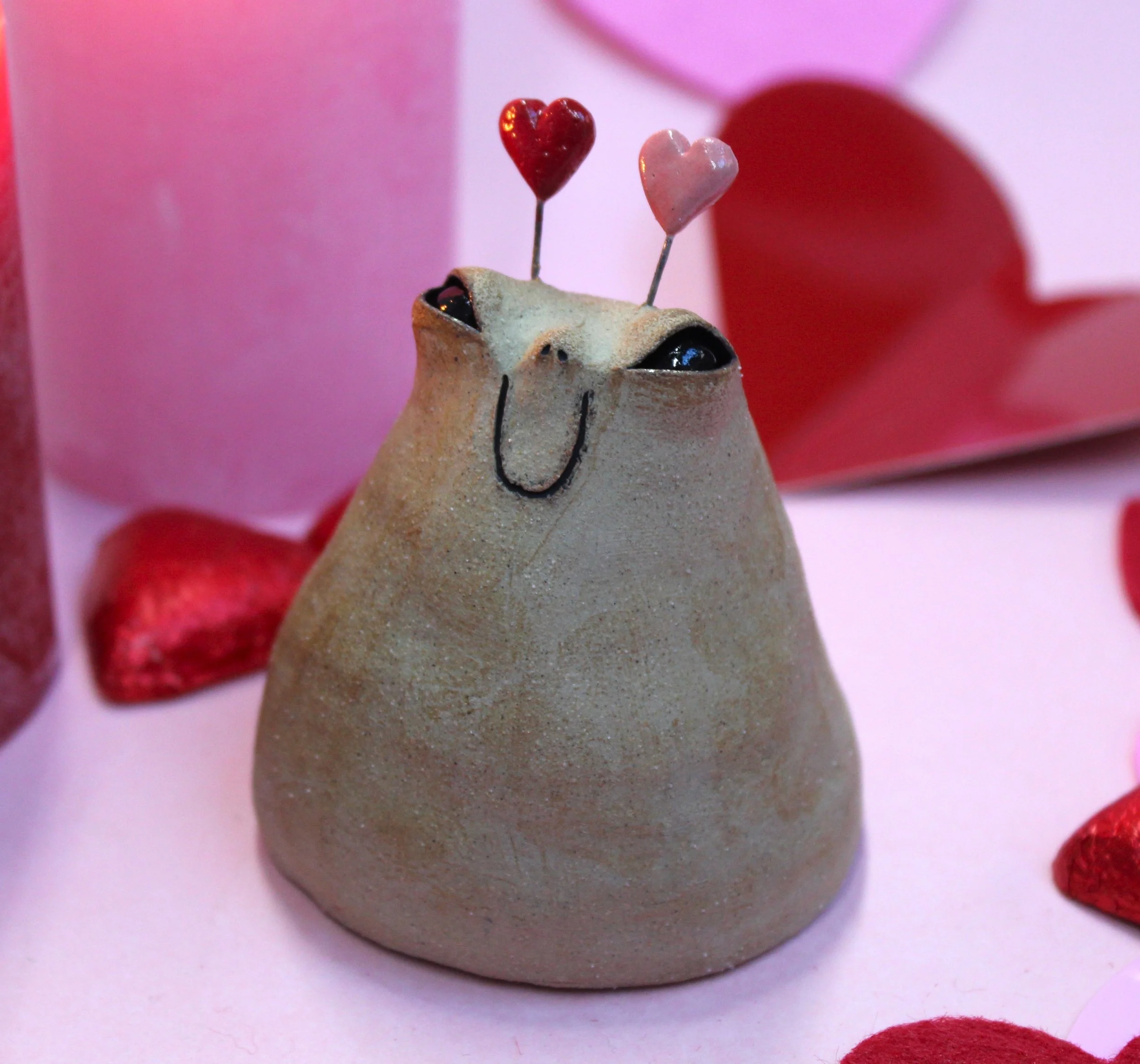 Love Antennas - Handmade Ceramic Creature Sculpture