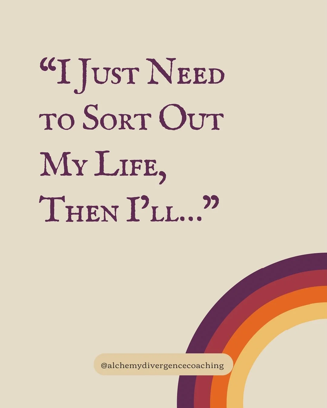 The number of times in my life I figured I only needed a solid afternoon of focus to get my life sorted out&hellip;

#executivefunction #adhd #neurodiversity #overwhelm #support #creatives