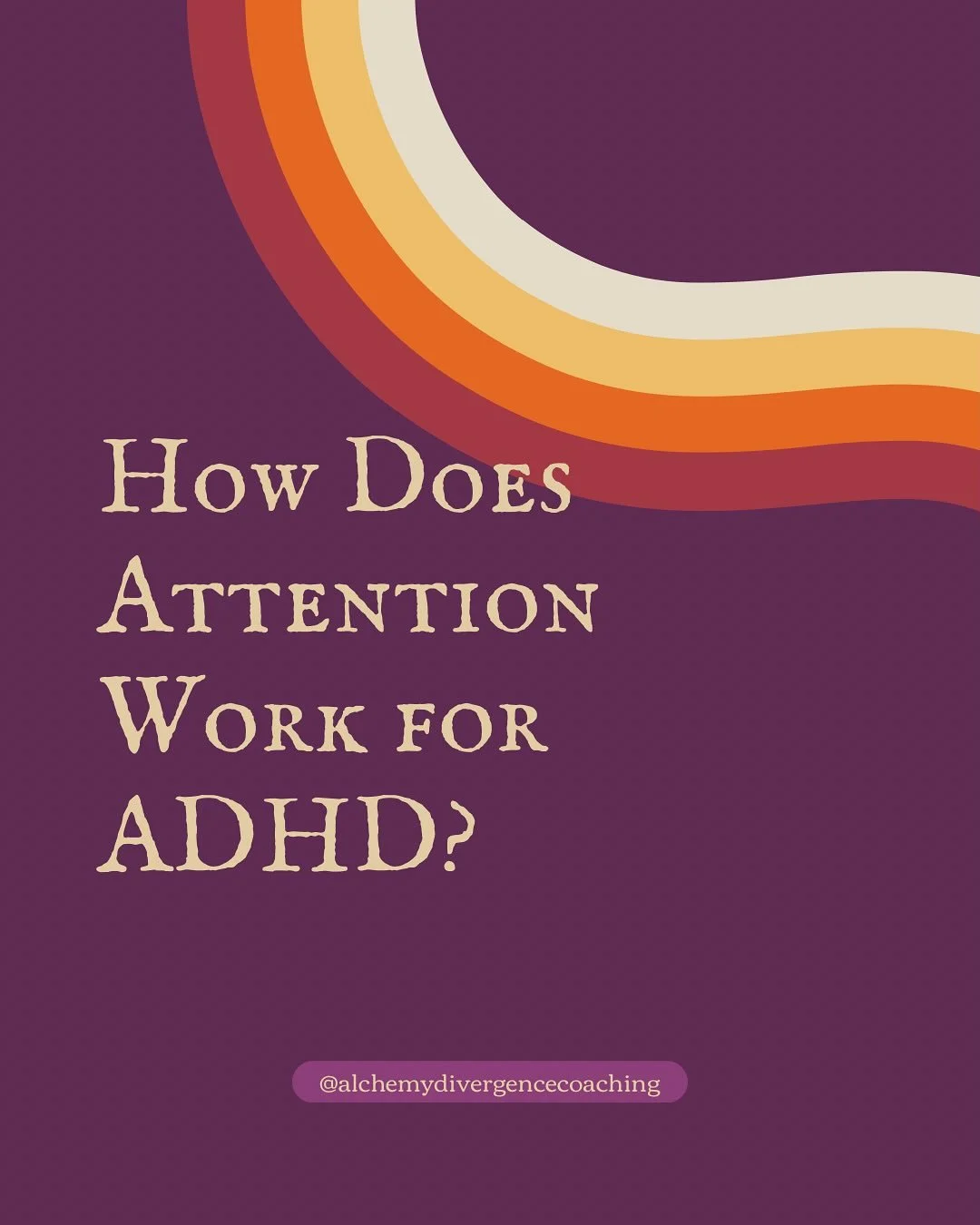 Listen y&rsquo;all, ADHD is not actually a problem with a lack of attention. It&rsquo;s difficulty with directing the attention we have. Do you know how attention actually works for an ADHD brain? There&rsquo;s actually a common acronym to explain it