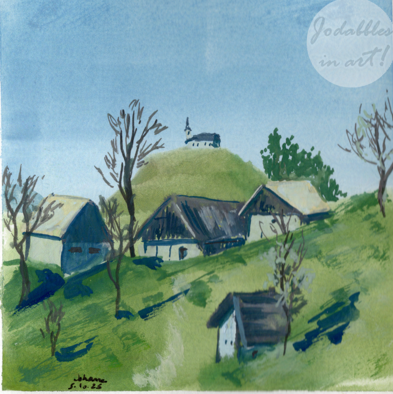 Slovenia. 2025. Gouache.