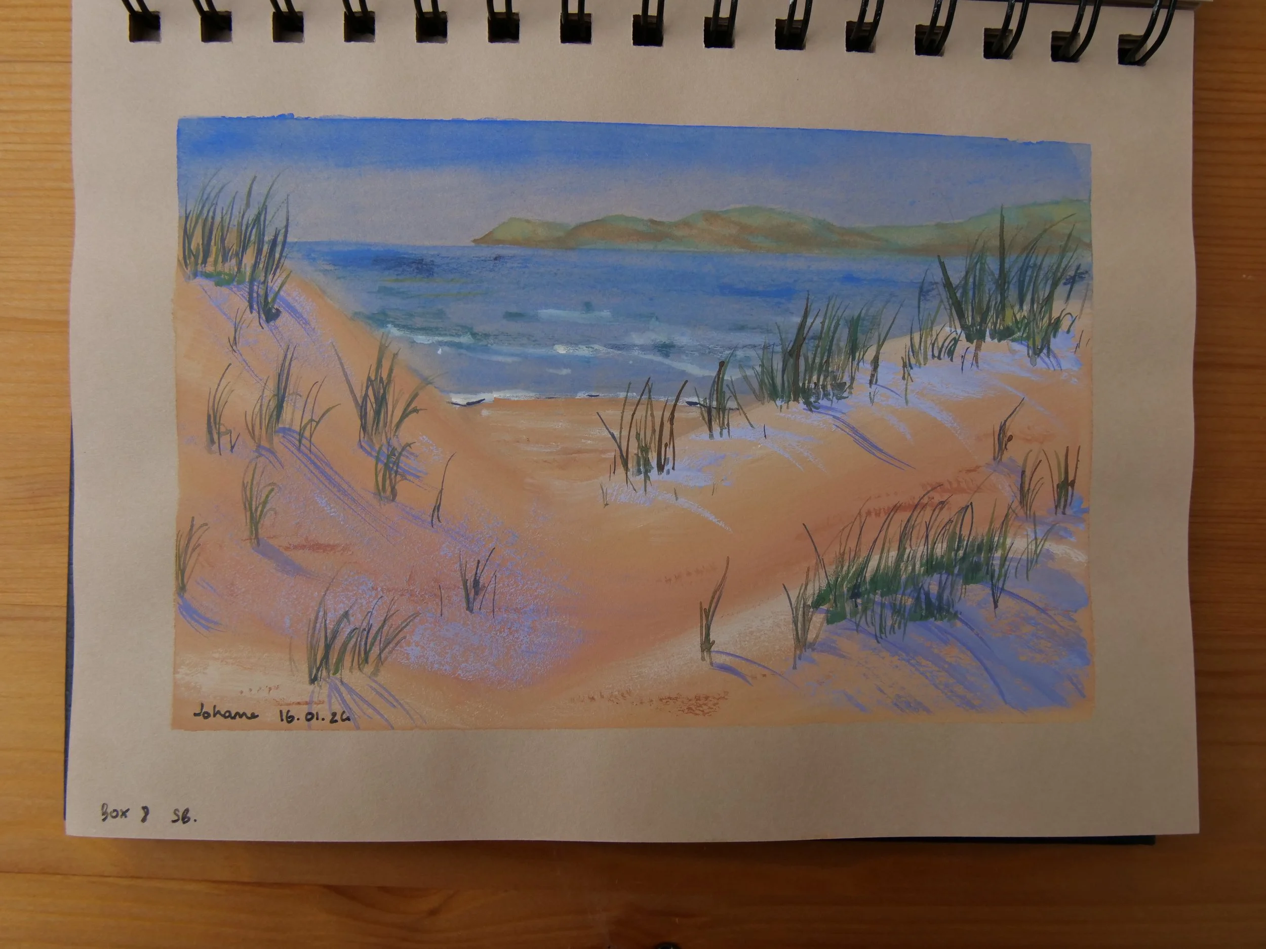 January 2025 - gouache tutorial from Sarah Burns