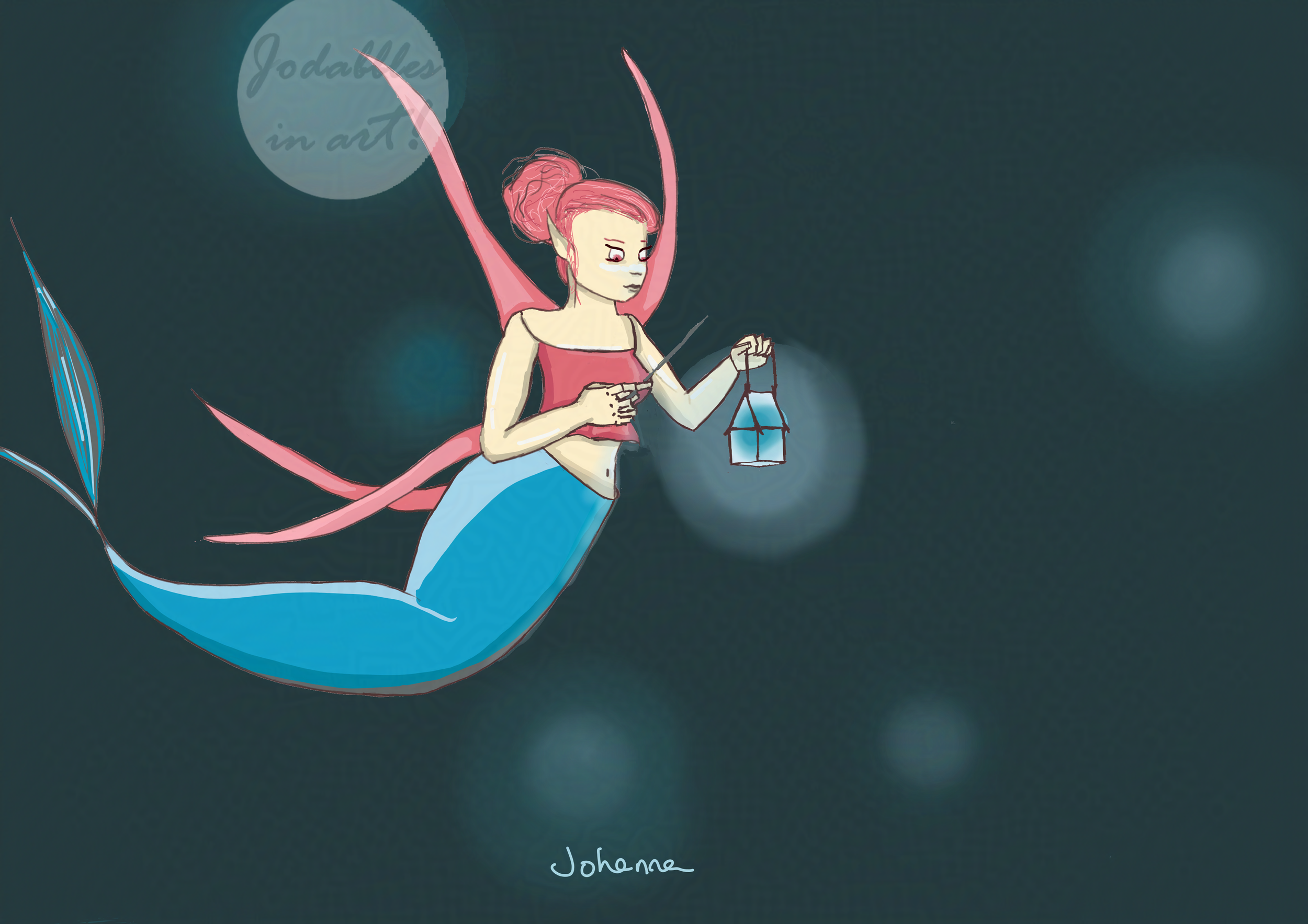 May 2023. Krita. Merfairy. From imagination.