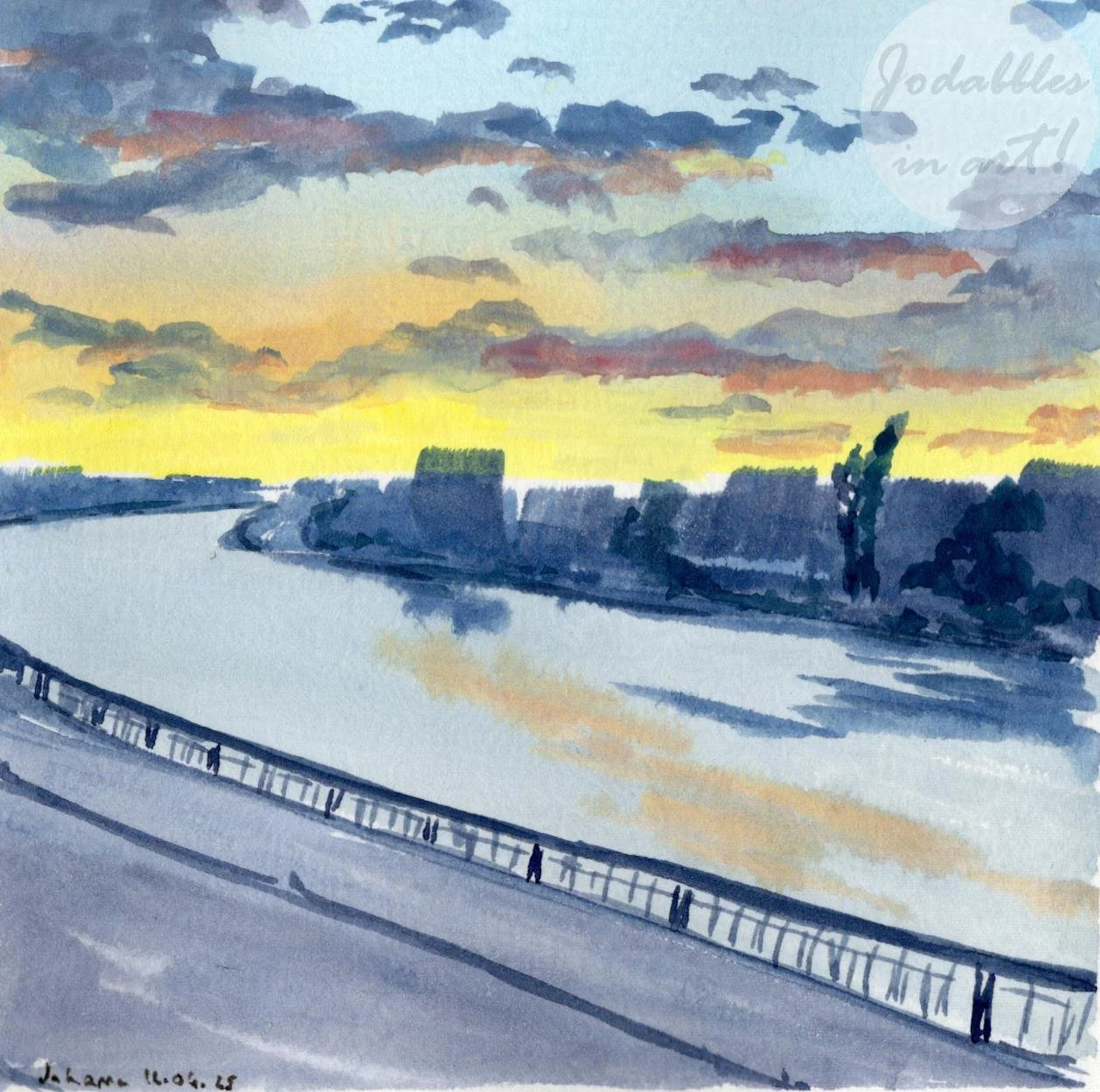 Heidelberg, Germany. 2021. Gouache.