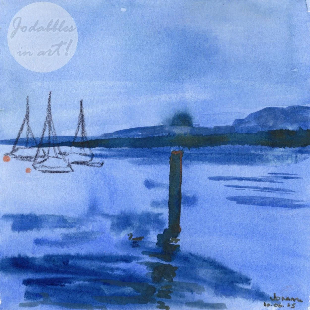 Zurich, Switzerland. 2023. Gouache & mixed media.