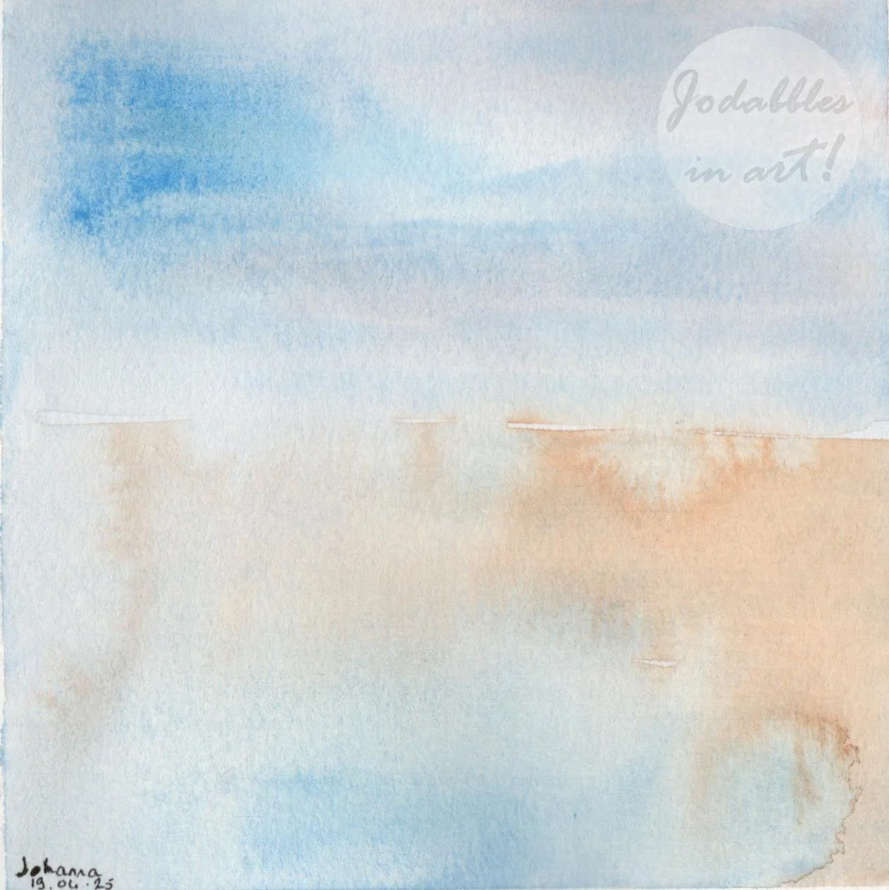 Picardy beach, France. 2021. Gouache.