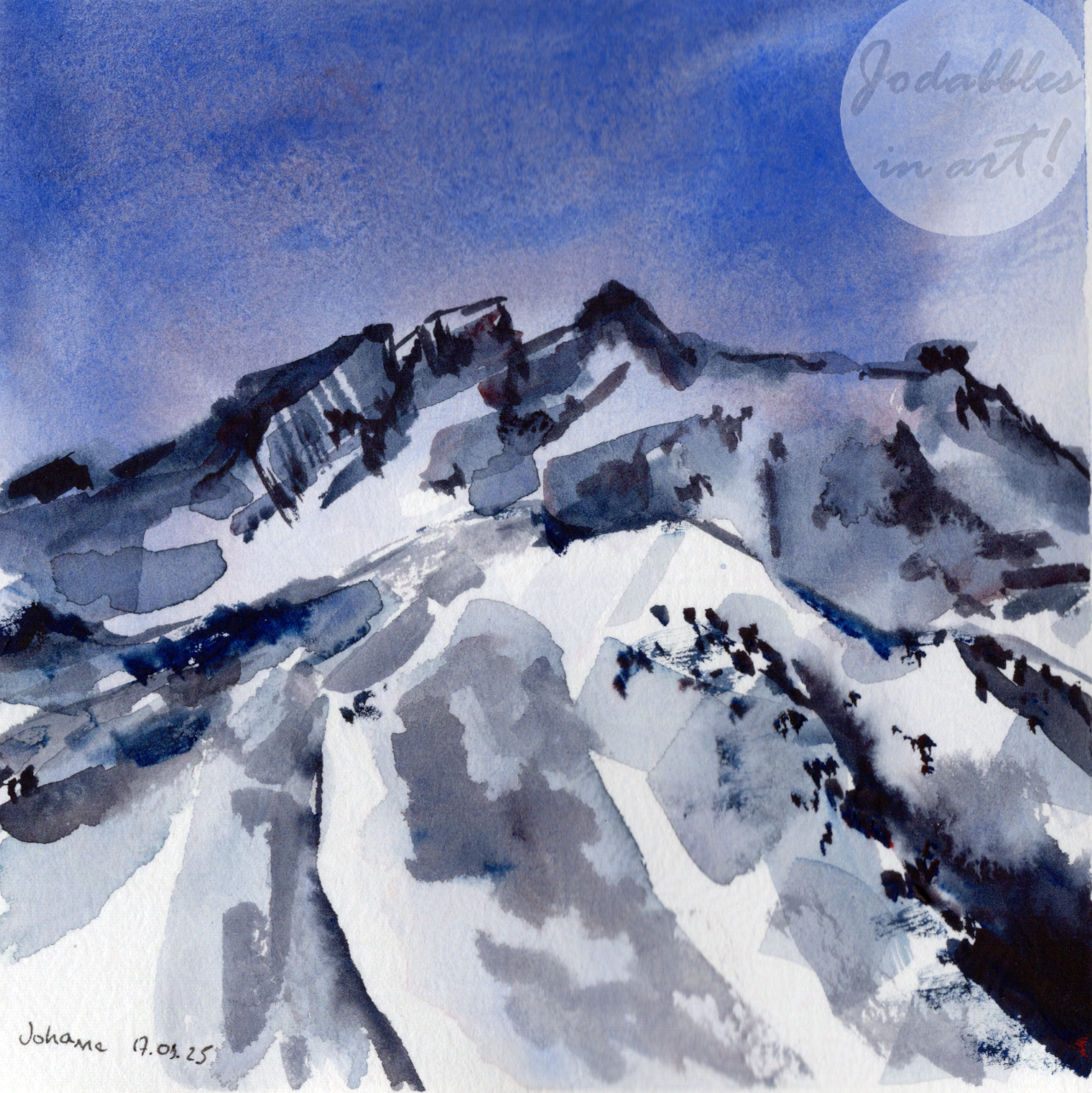 Sonnenkopf, Austria. 2024. Gouache.