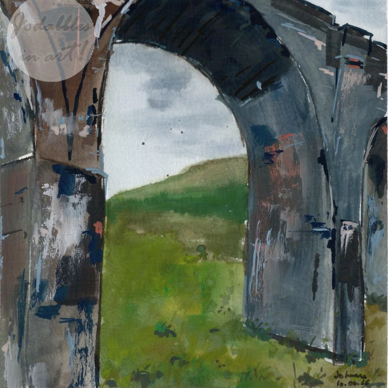 Scotland, UK. 2023. Gouache.