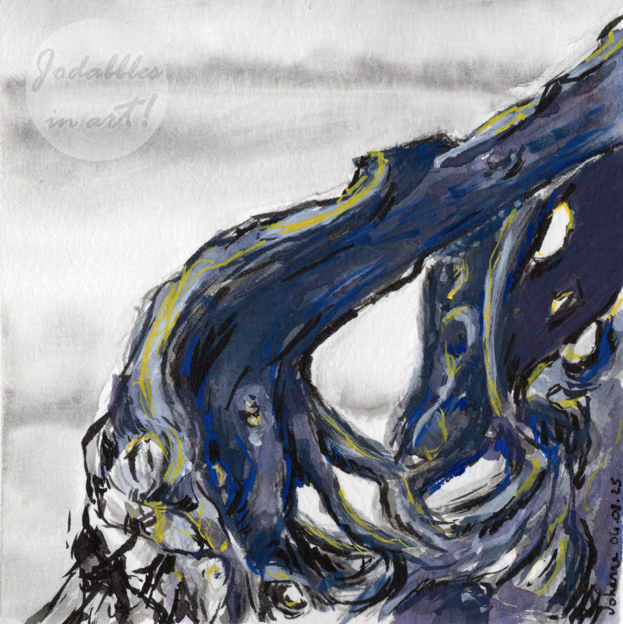 Bregenz, Austria. 2024. Gouache & mixed media.