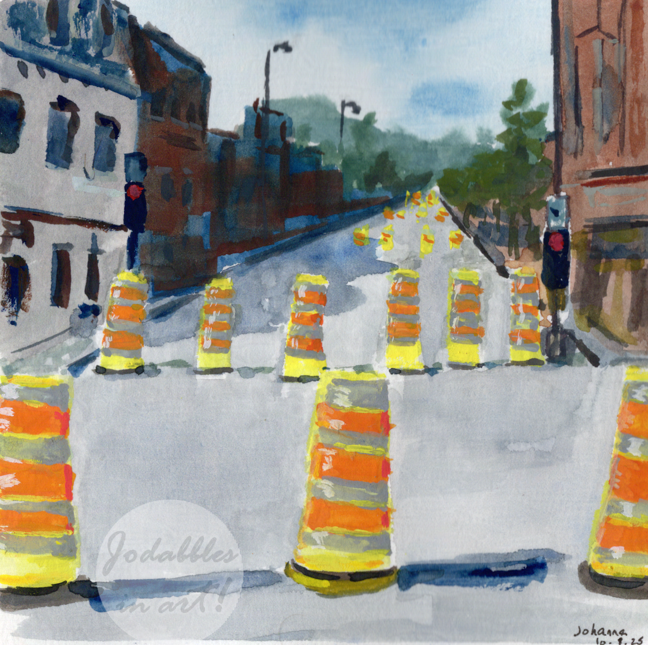 Montréal, Canada. 2024. Gouache.