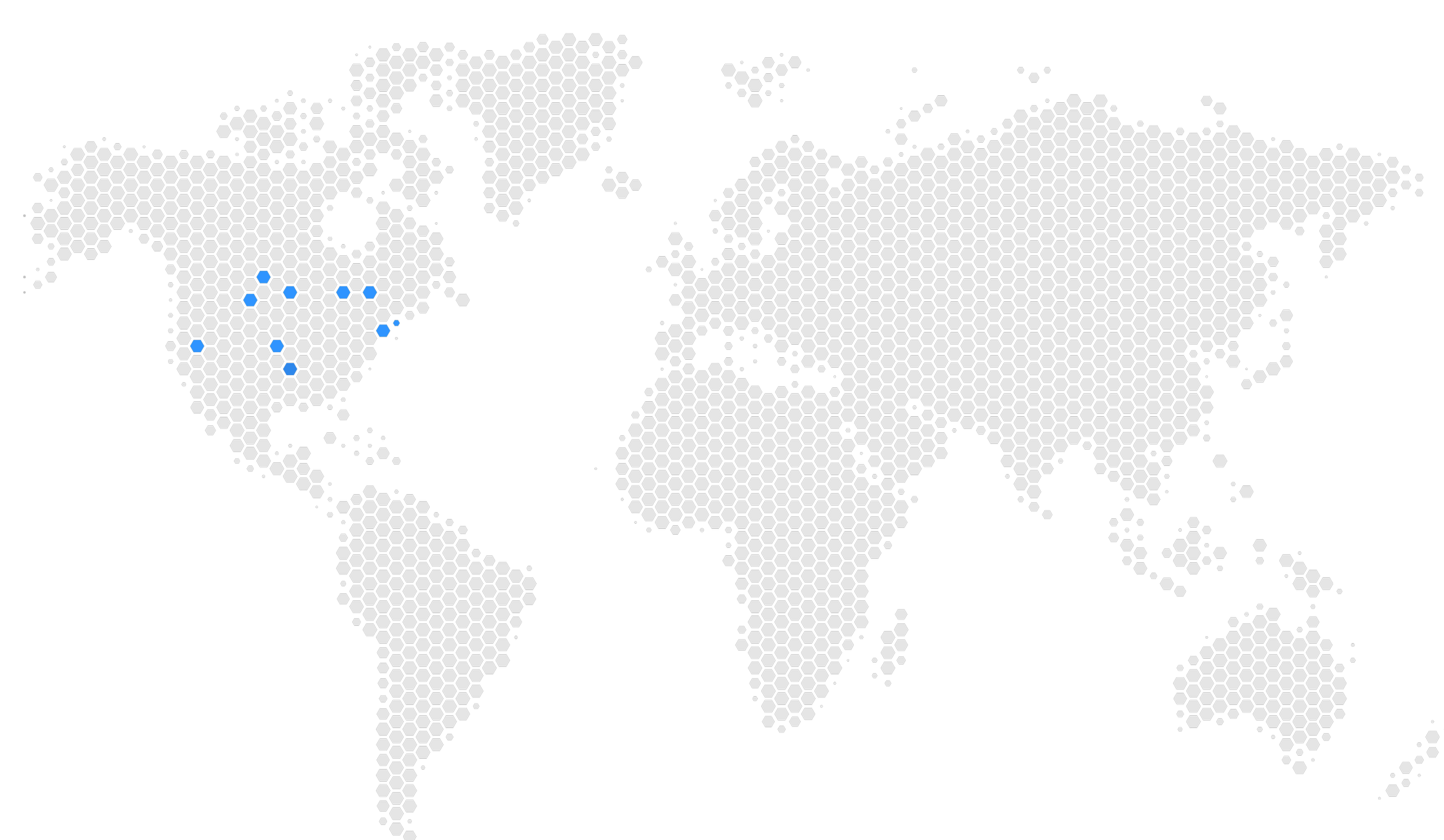 Map of the world, with US states highlighted
