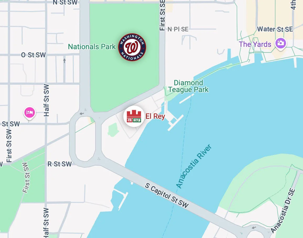 El Rey Motel Map El Rey Navy Yard | TEX-MEX EATS. BILLIARDS. HAPPY HOUR.