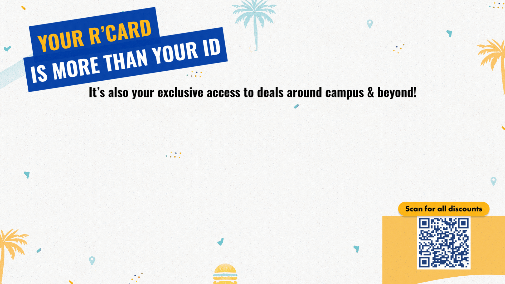 An R'Talk screen for the R'Card Discount program with the headline: Your R'Card is More Than Your ID.