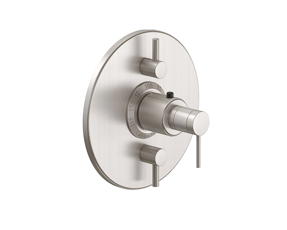 Moldura termostática D Street StyleTherm con controles de volumen dobles - California Faucets