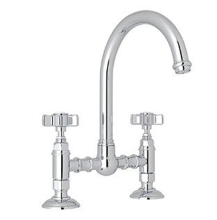 Grifo de cocina italiana San Julio Bridge con manija de doble palanca - ROHL