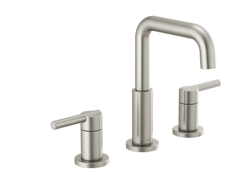 Grifo de baño de dos manijas de extensión en acero inoxidable - Delta Nicoli Series